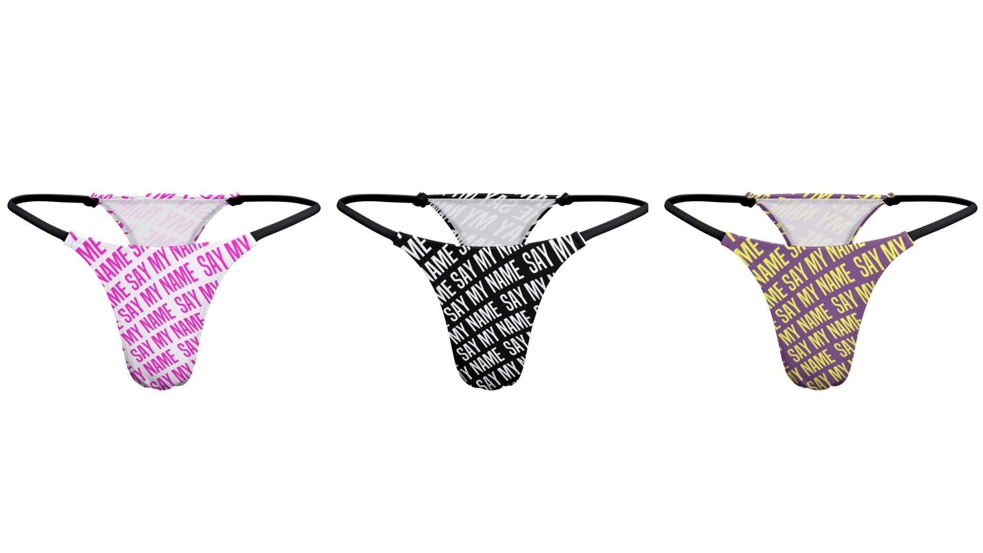 💥 Exclusive “SAY MY NAME” x Crazy Sir-G collection: The thongs that redefine sexy streetwear! 💥