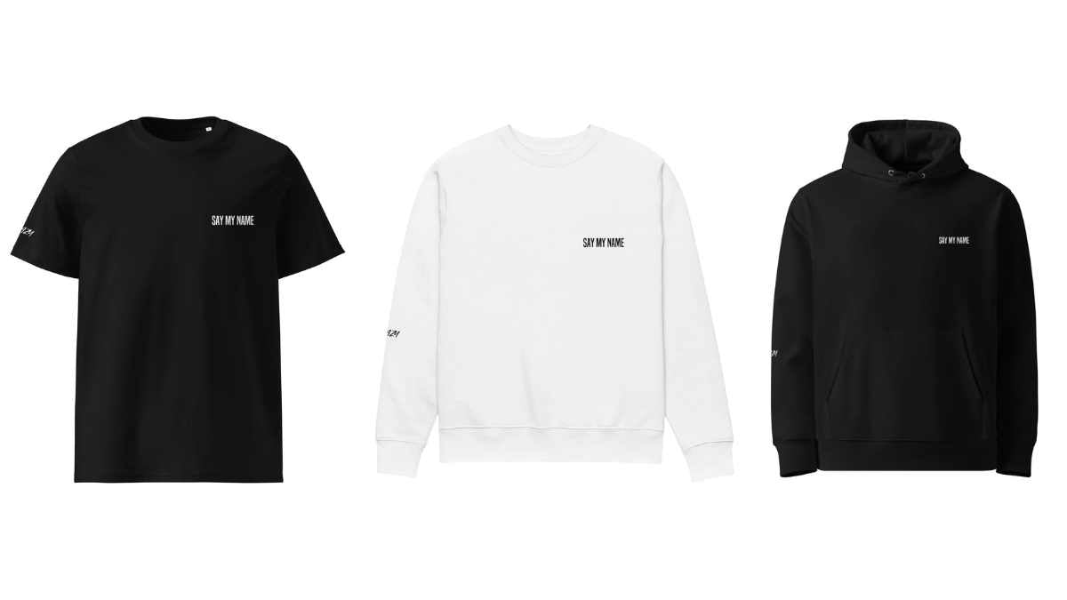 Discover the New Streetwear Collection "SAY MY NAME Essential" - Collaboration with Crazy Sir-G