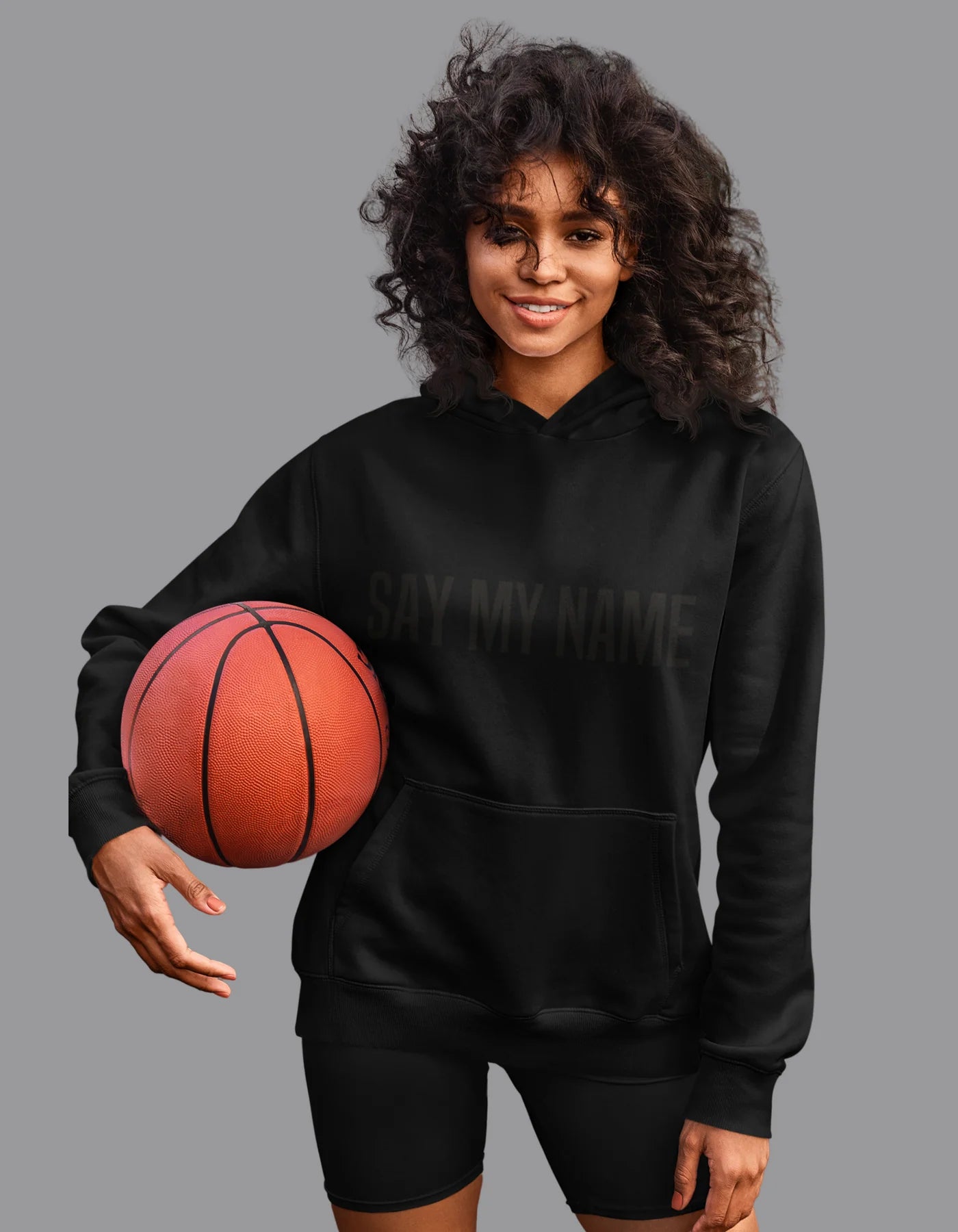 HOODIE CSG unisexe BLACK NOIR " SAY MY NAME"