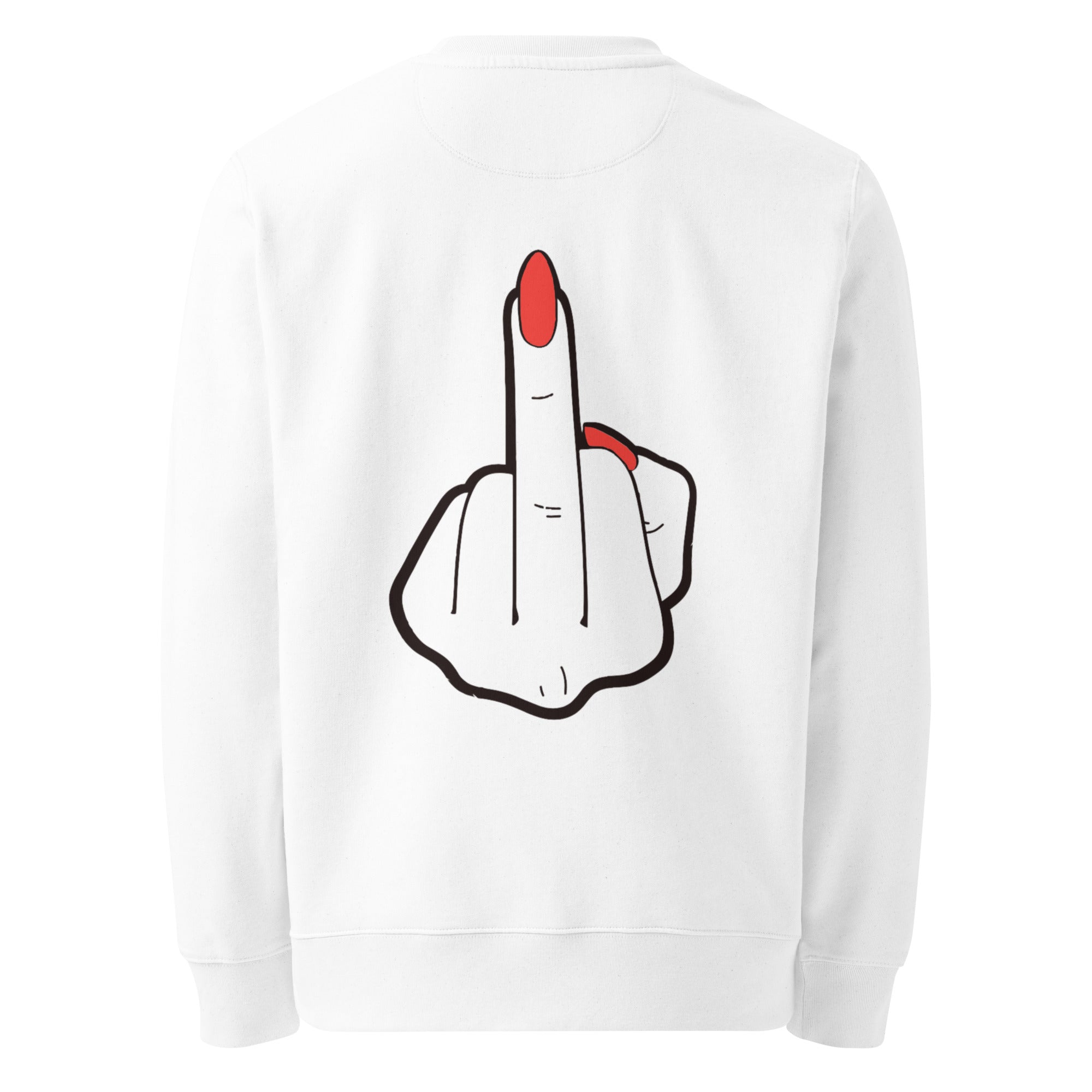 Sweatshirt femme WTF blanc