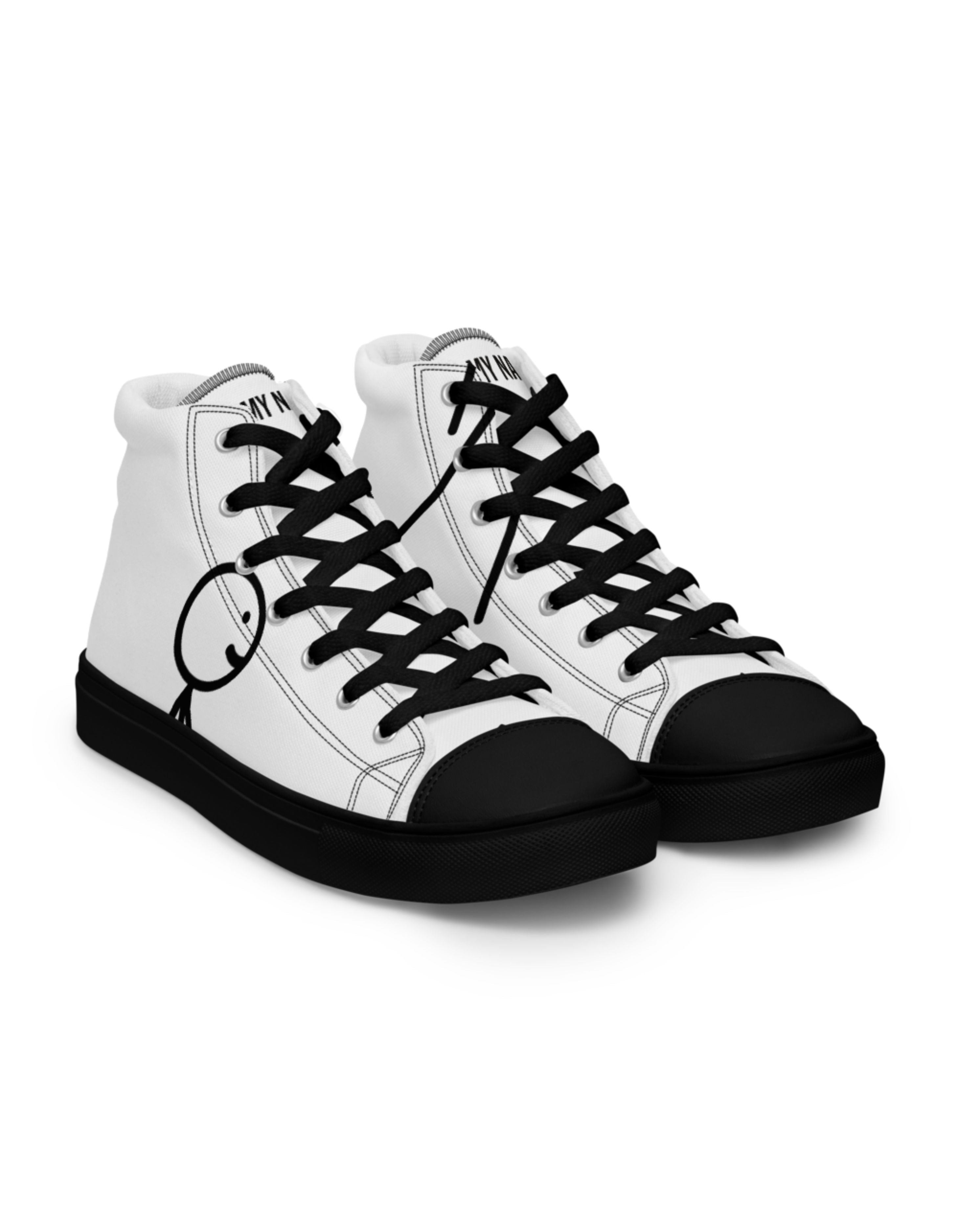 Men's high-top canvas sneakers "CRAZY"