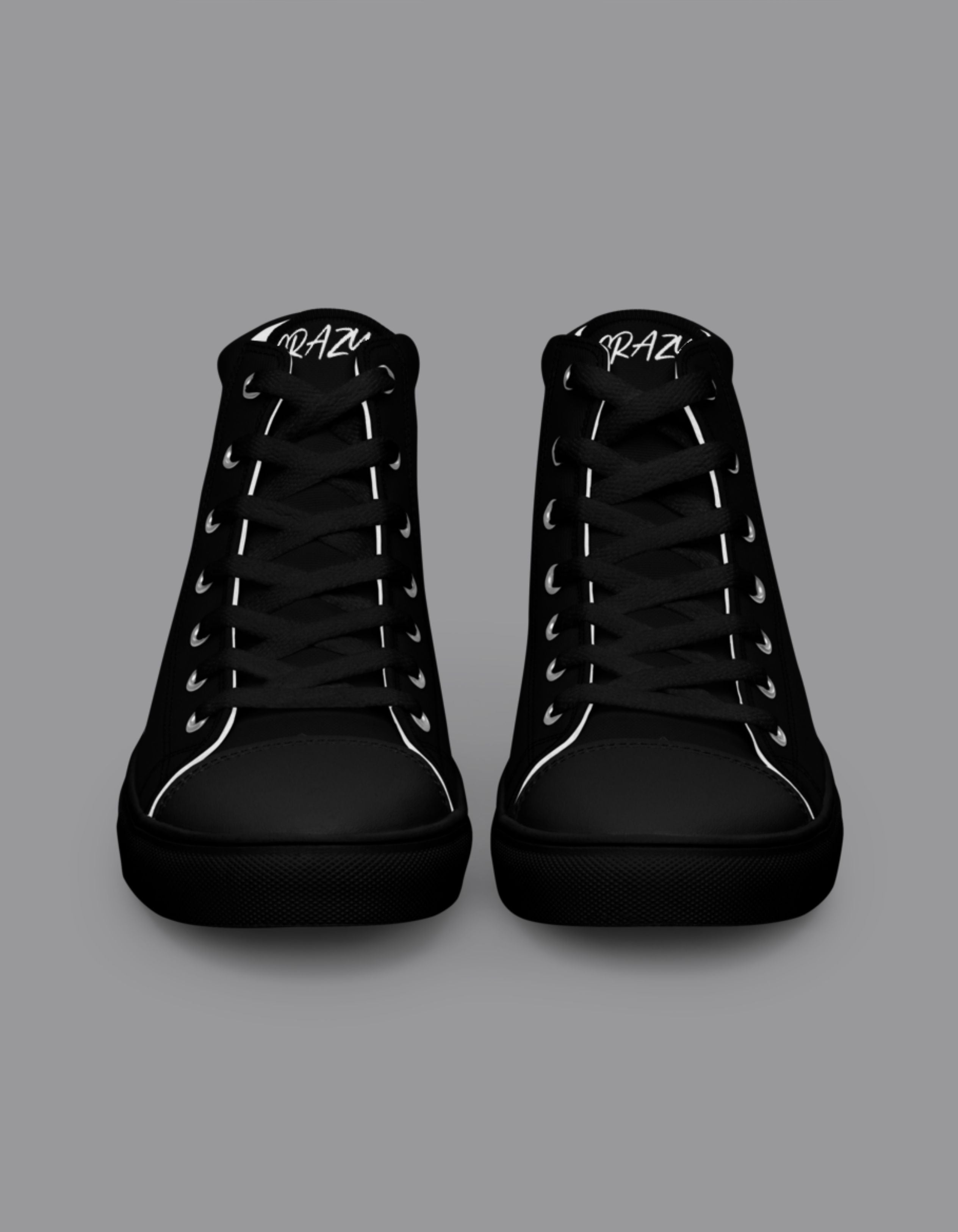 BLACK BLACK "SAY MY NAME" women's high canvas sneakers