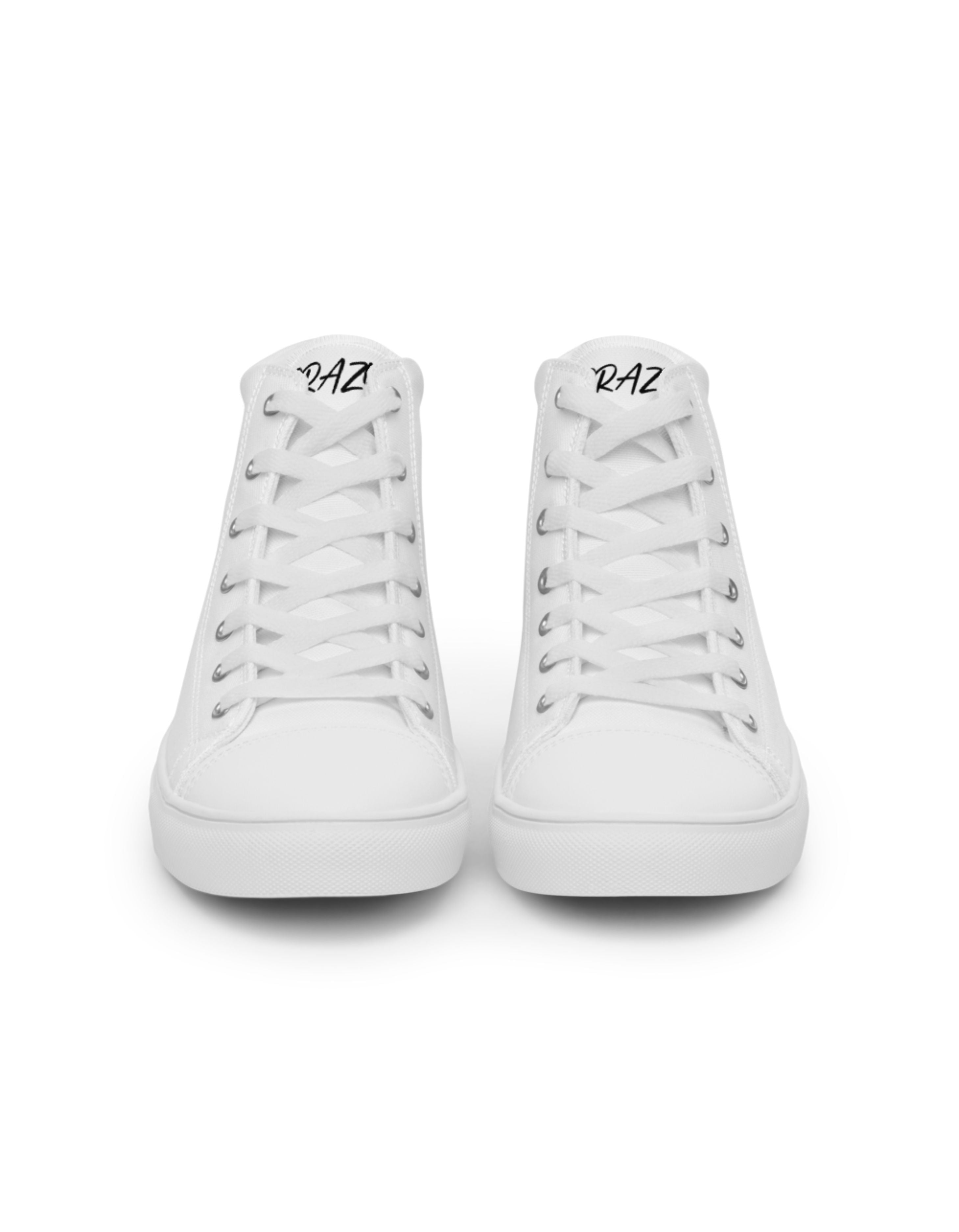 "SAY MY NAME" hoge witte canvas damessneakers
