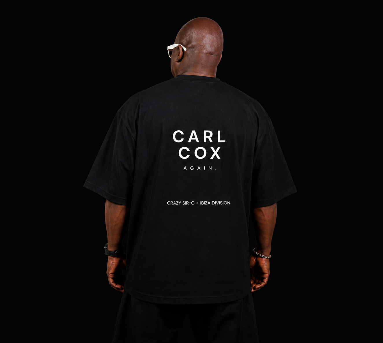 T-shirt Noir Oversize "No… I'm Not" — Ibiza Division × Crazy Sir-G