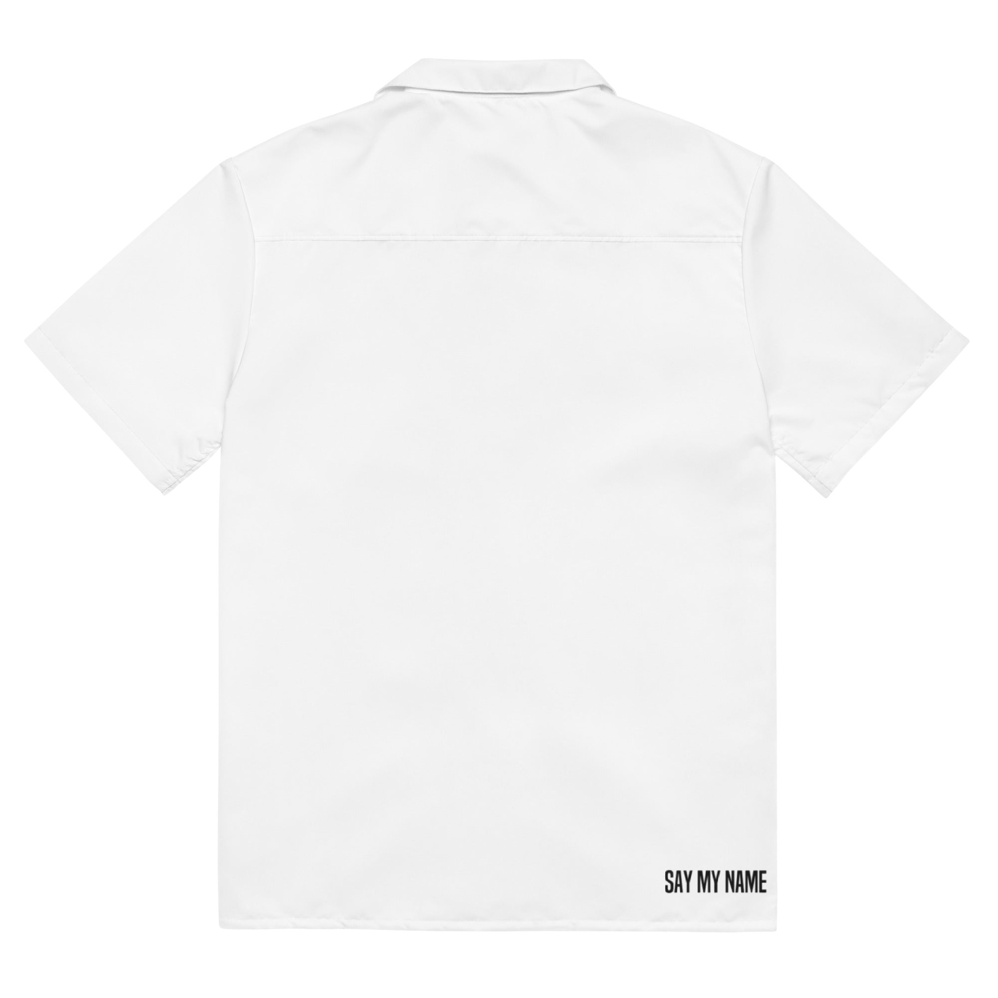 CSG unisex overhemd met knopen "SAY MY NAME"