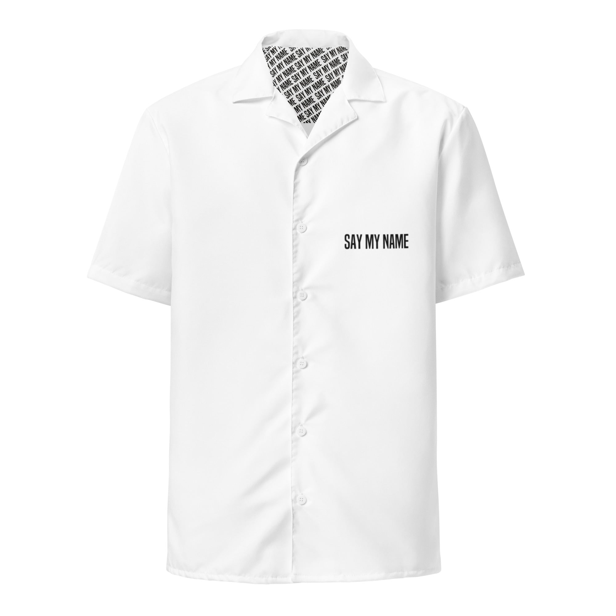 CSG unisex button-up shirt "SAY MY NAME"