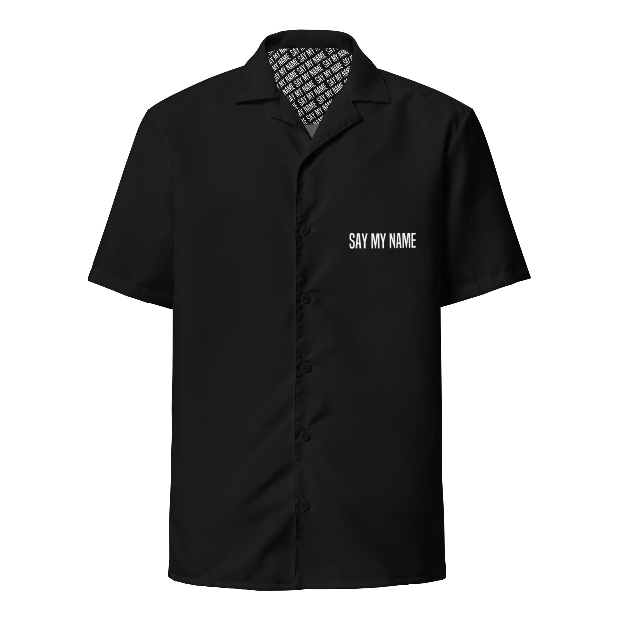 CSG unisex button-up shirt "SAY MY NAME"