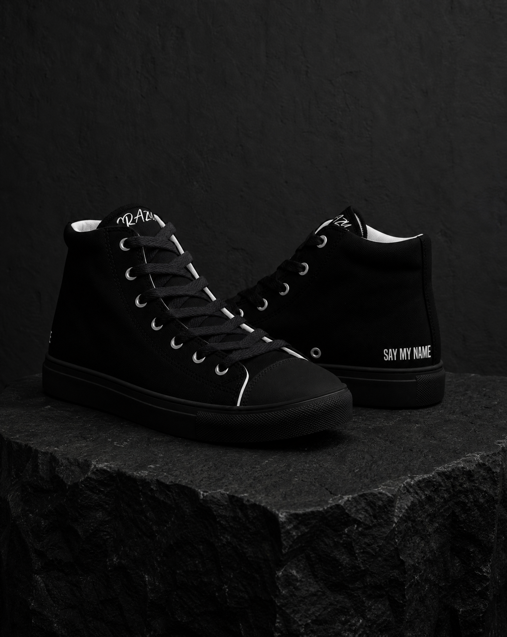 @Baskets Femme BLACK NOIR – SAY MY NAME  by Crazy Sir-G