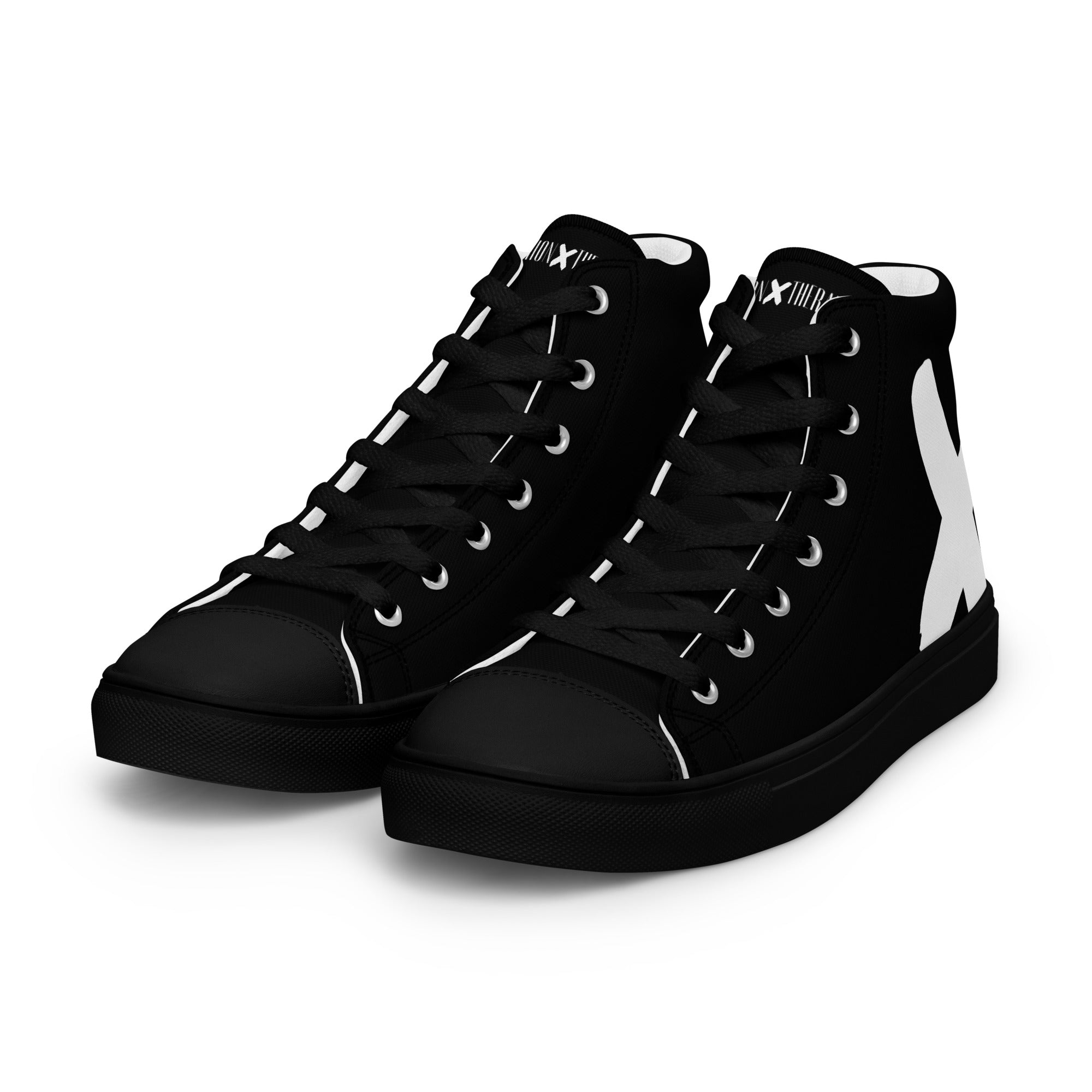 FASHION THERAPY men's high-top canvas sneakers