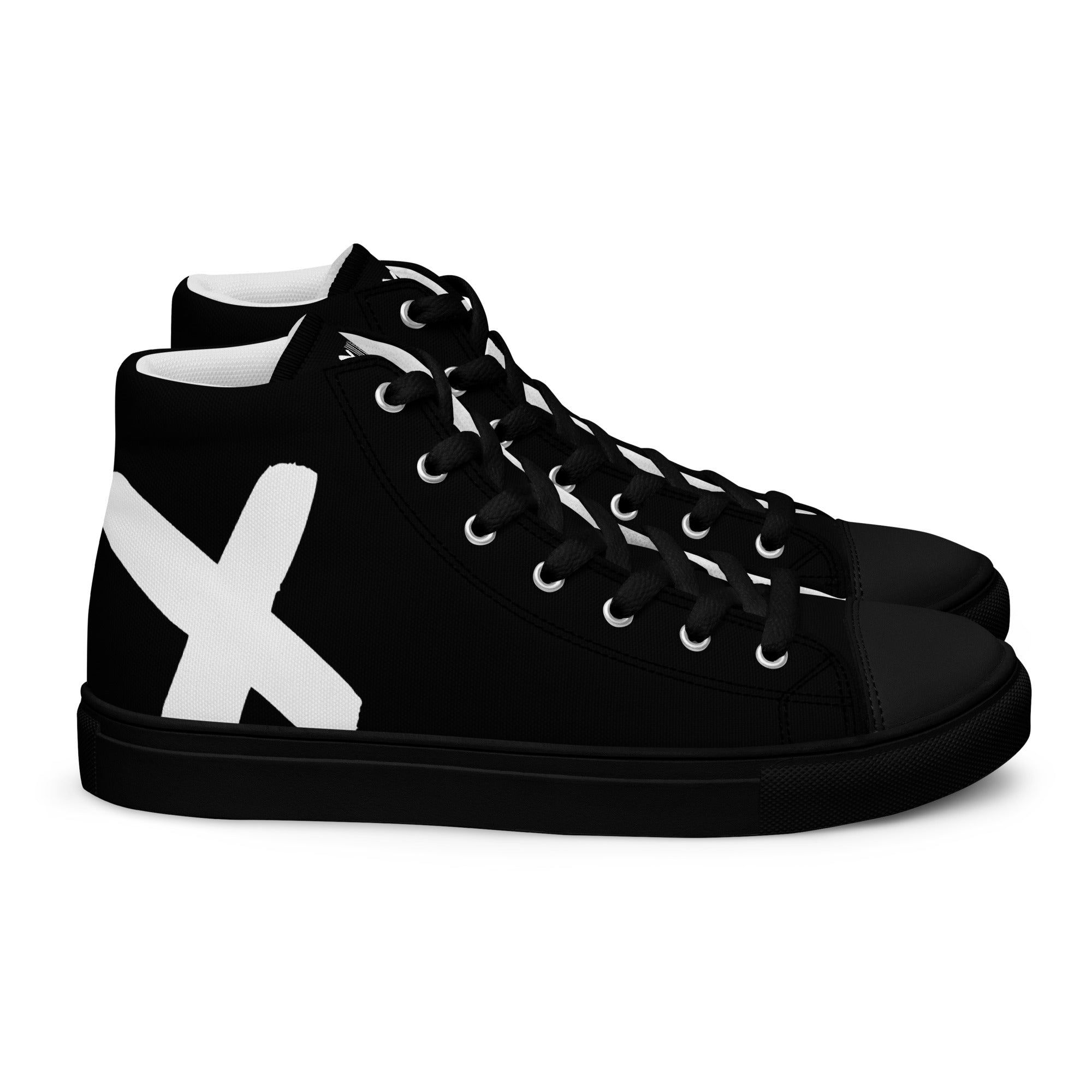 FASHION THERAPY men's high-top canvas sneakers