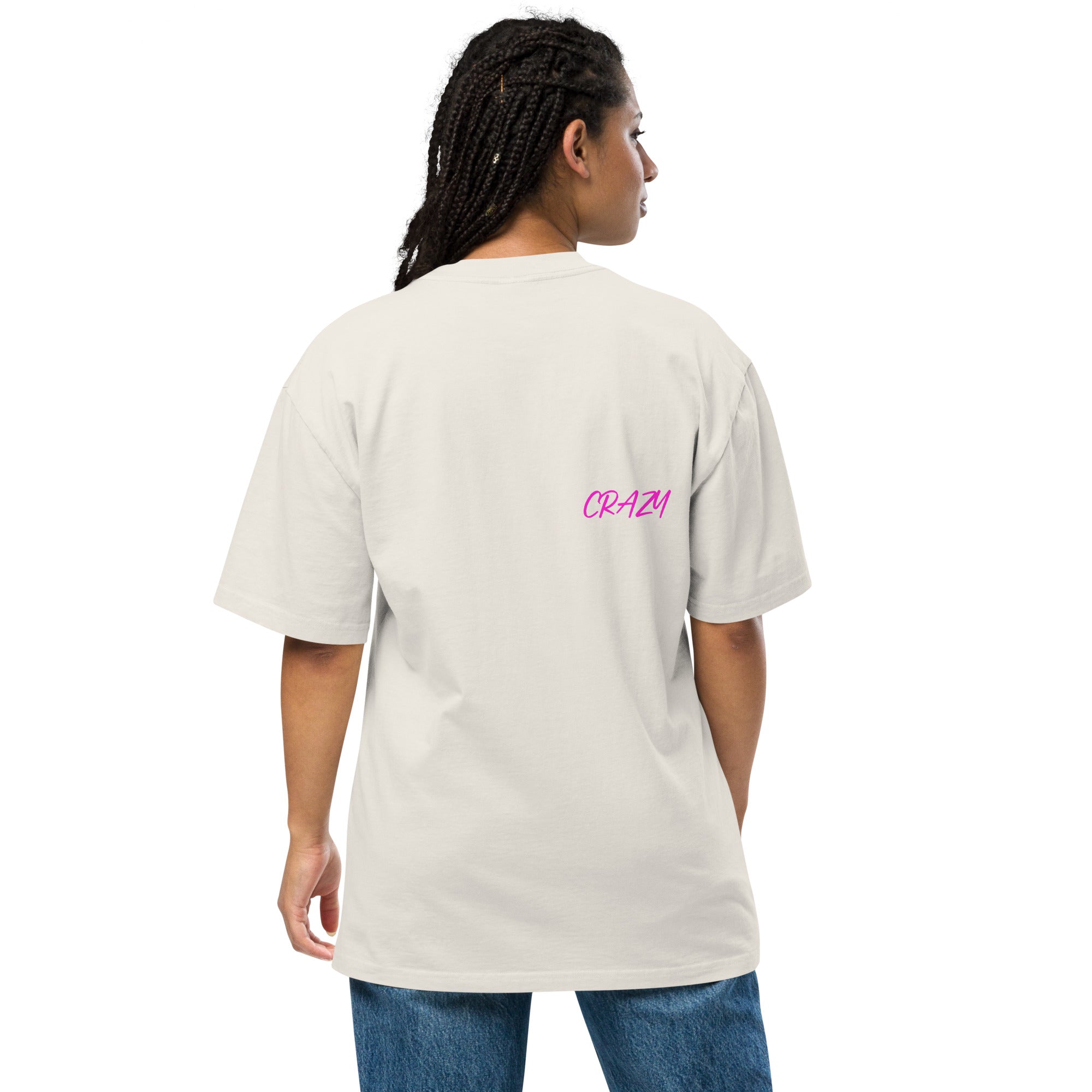 T-SHIRT SUMMER oversize unisexe blanc délavé  "SAY MY NAME"