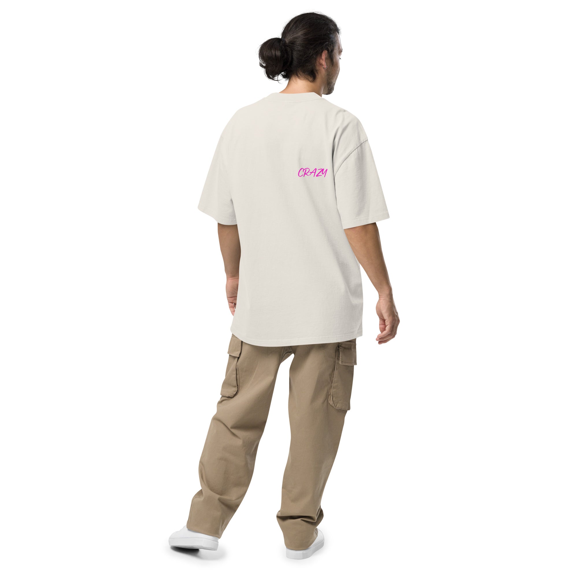 T-SHIRT SUMMER oversize unisexe blanc délavé  "SAY MY NAME"