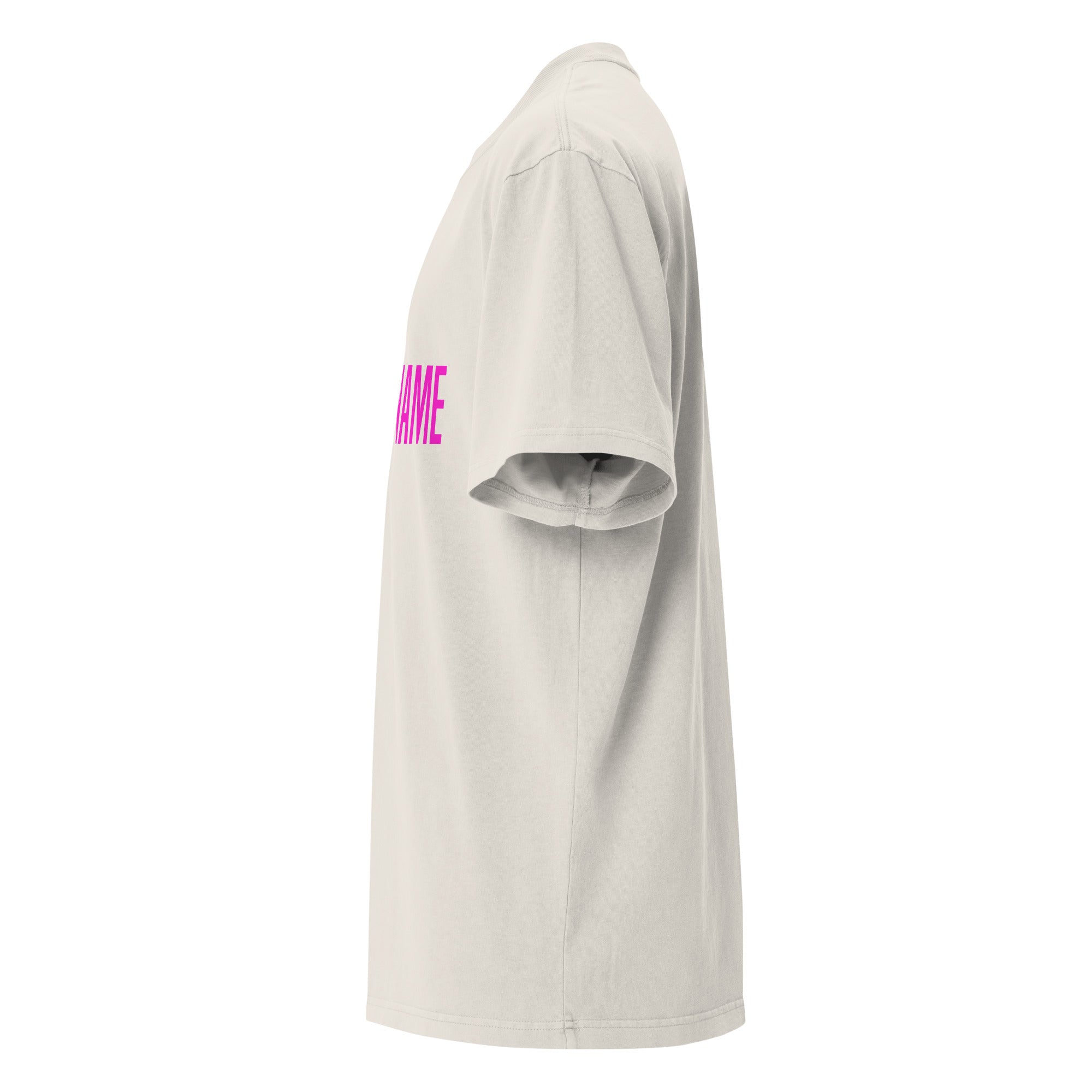 T-SHIRT SUMMER oversize unisexe blanc délavé  "SAY MY NAME"