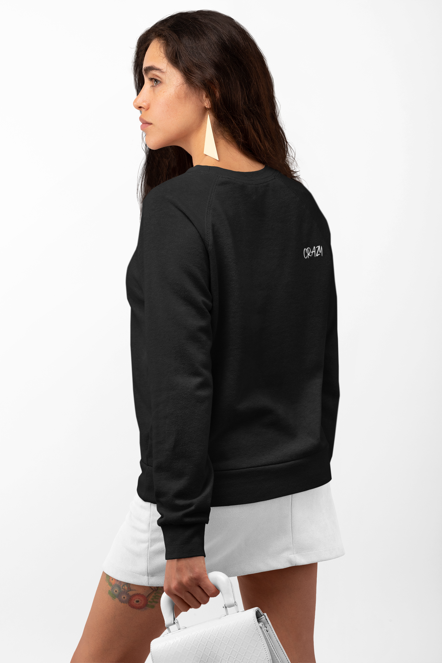 SWEATSHIRT CSG unisexe "SAY MY NAME" blanc