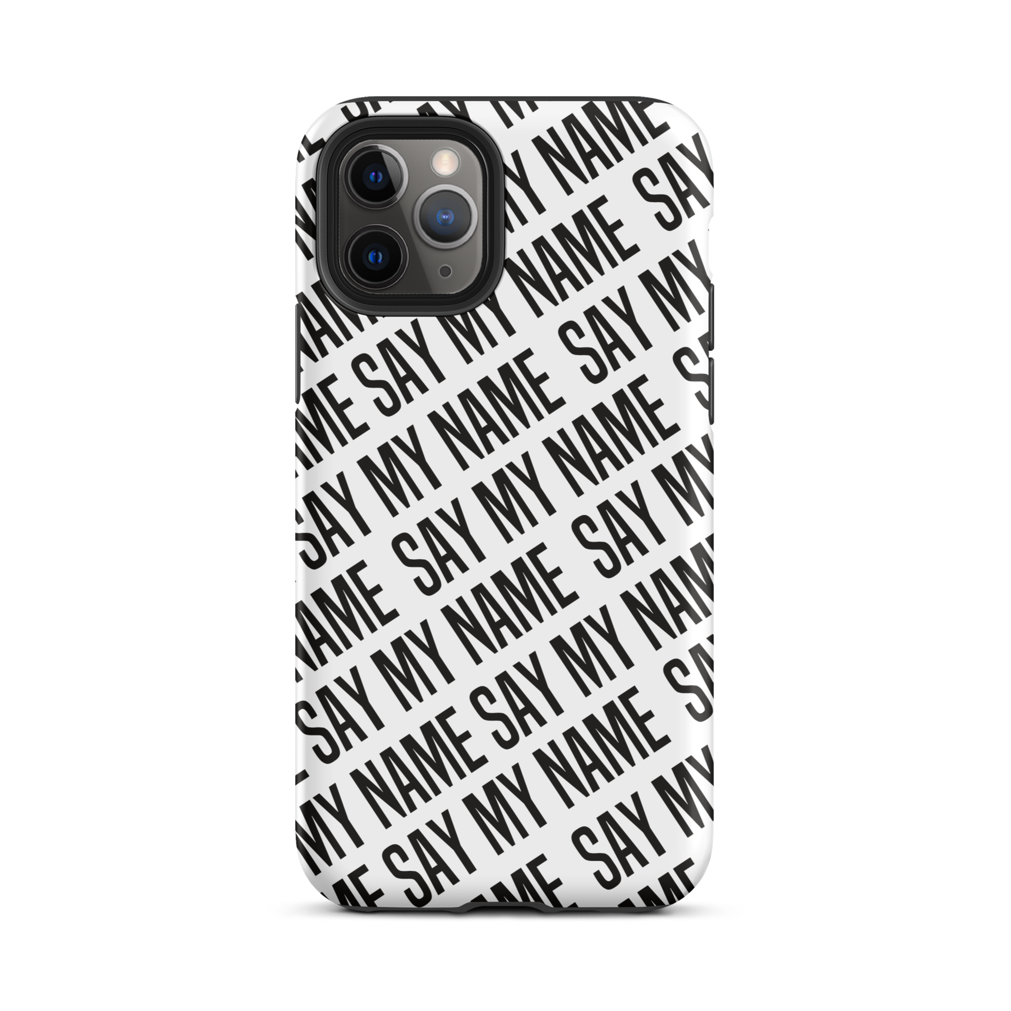 Coque blanche "SAY MY NAME pour iPhone®