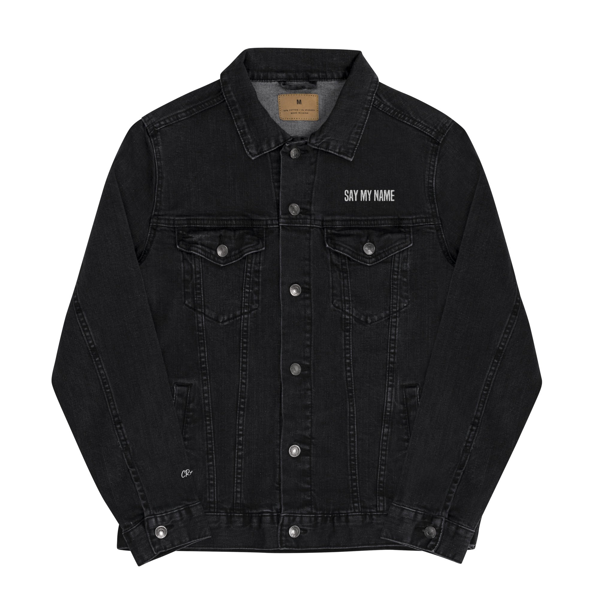 Uniseks denim jacket "SAY MY NAME"