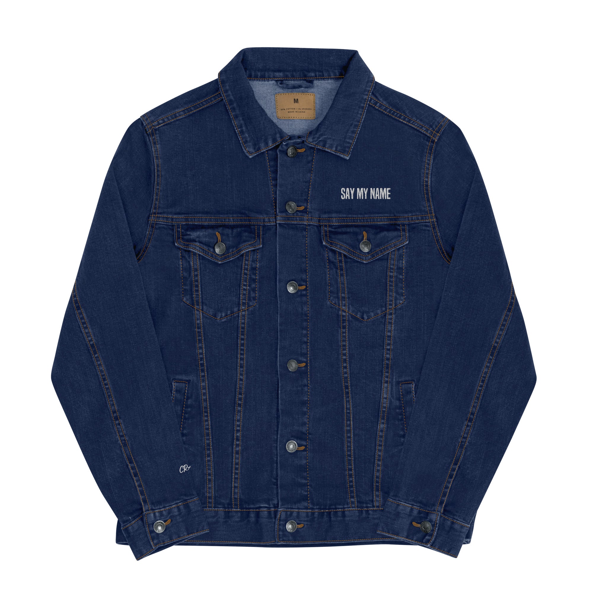 Uniseks denim jacket "SAY MY NAME"