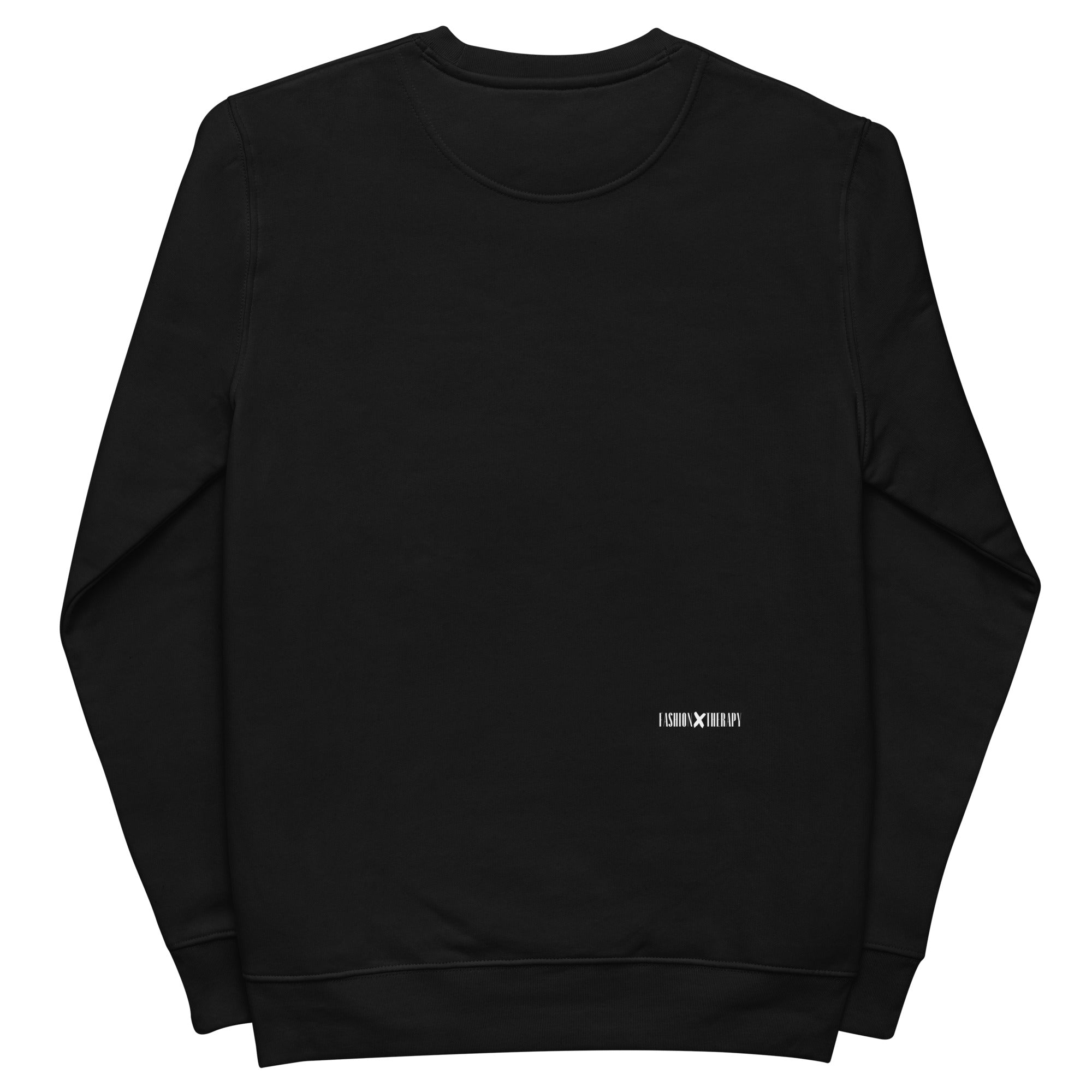 "AUREVOIR MERCI" black unisex SWEATSHIRT