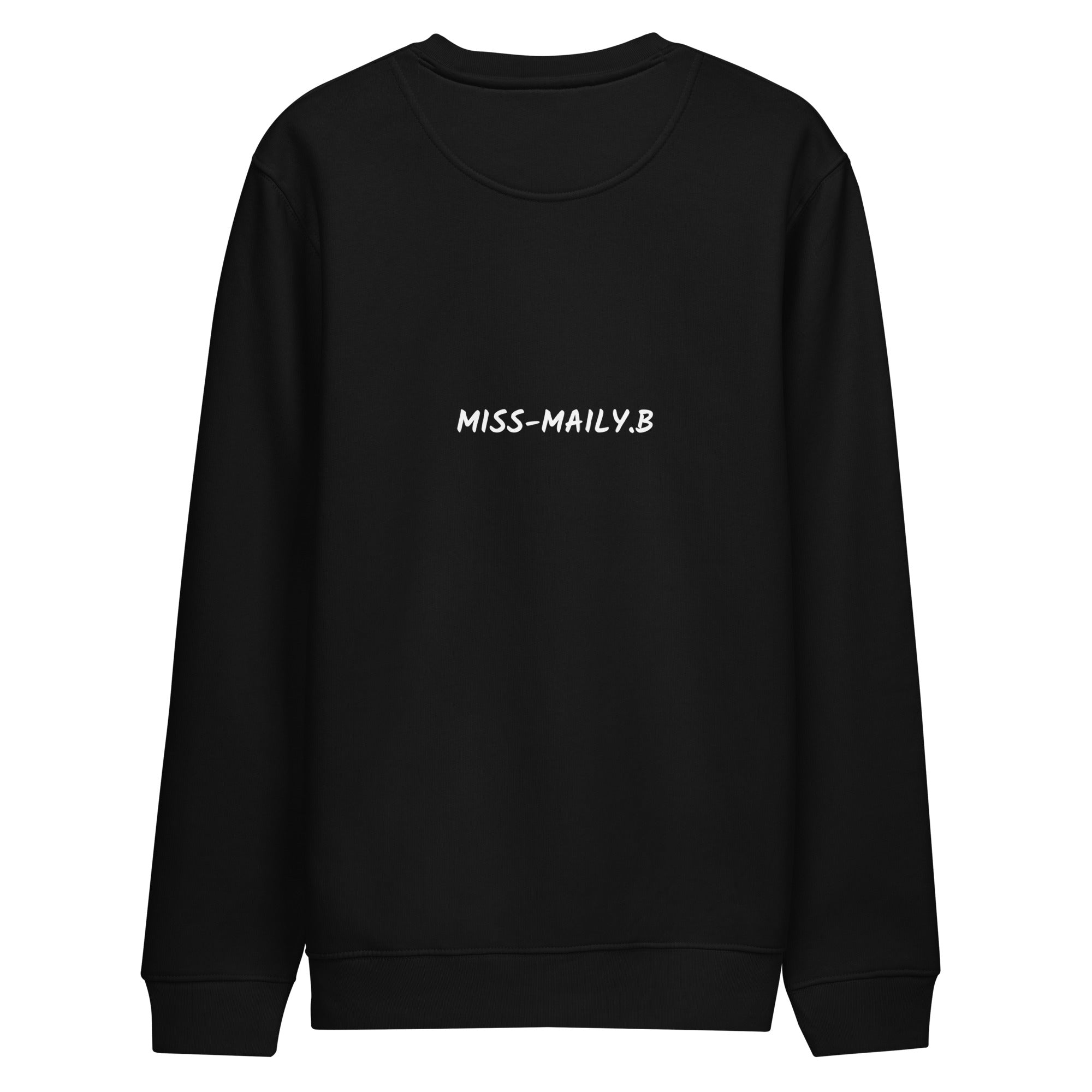 SWEATSHIRT MAILY B zwart Unisex "It's my life"