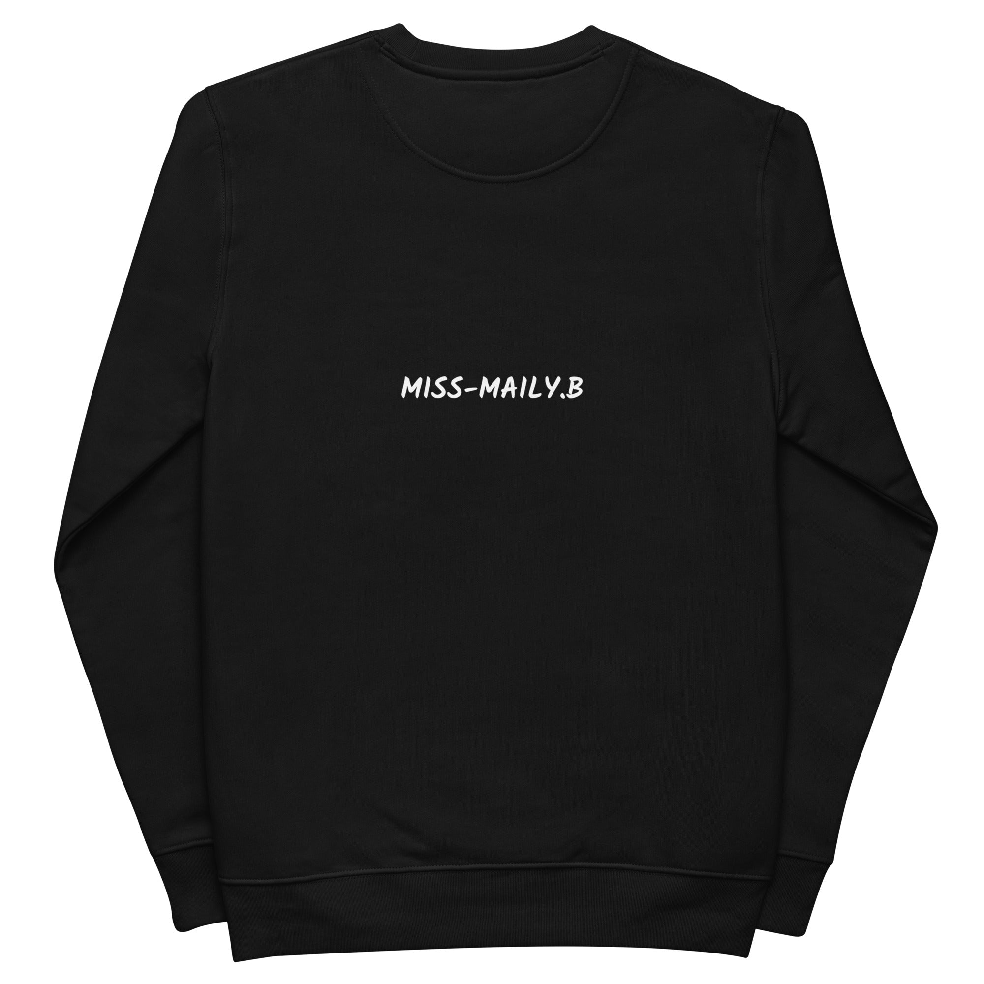 SWEATSHIRT MAILY B black Unisex "It's my life"