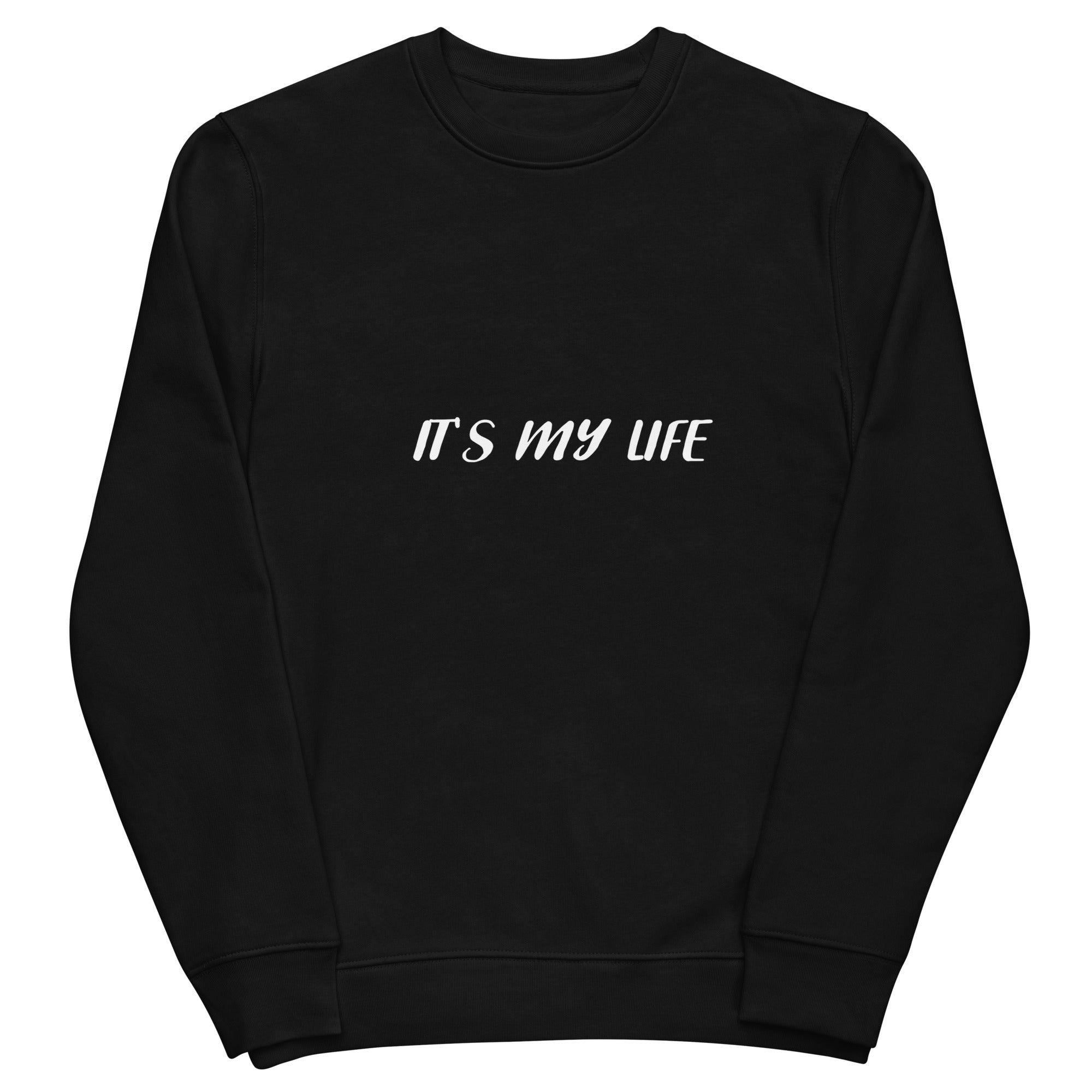 SWEATSHIRT MAILY B zwart Unisex "It's my life"