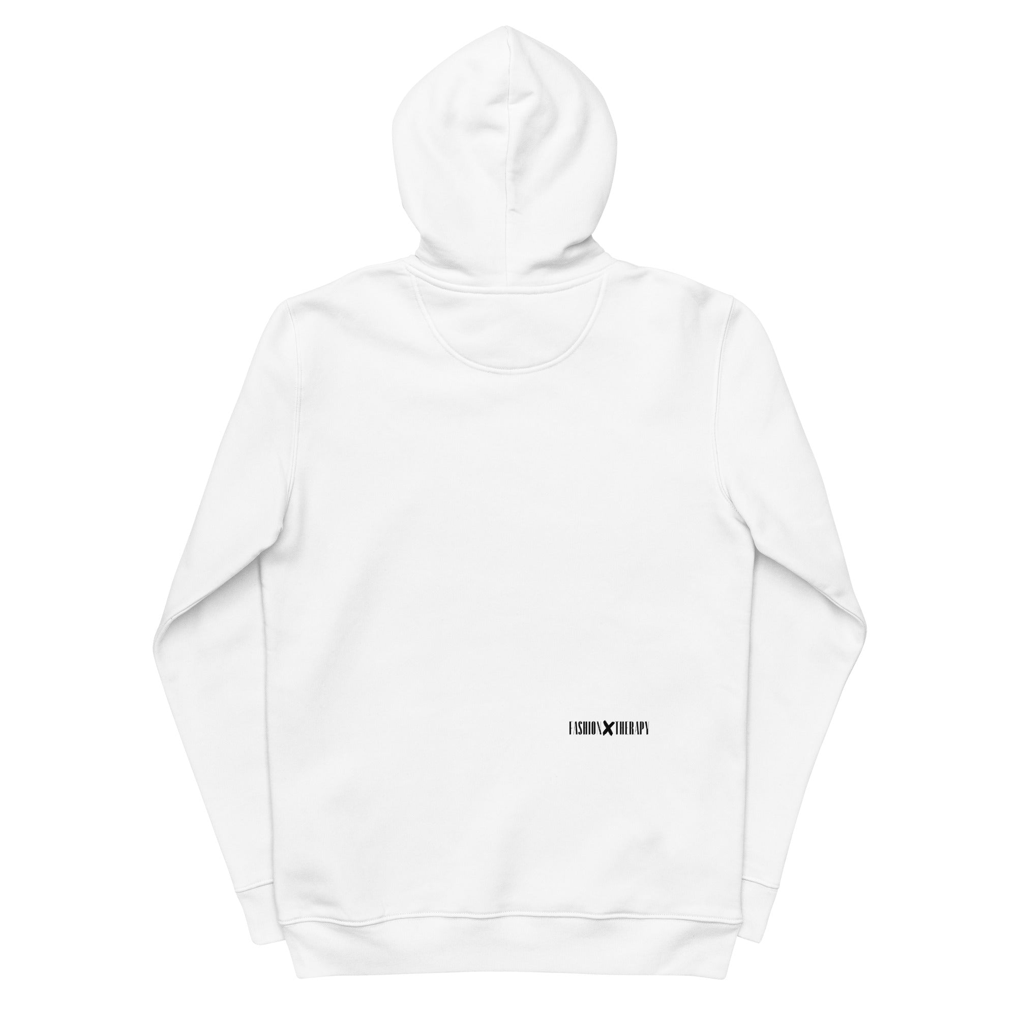 HOODIE Unisex white FASHION THERAPY