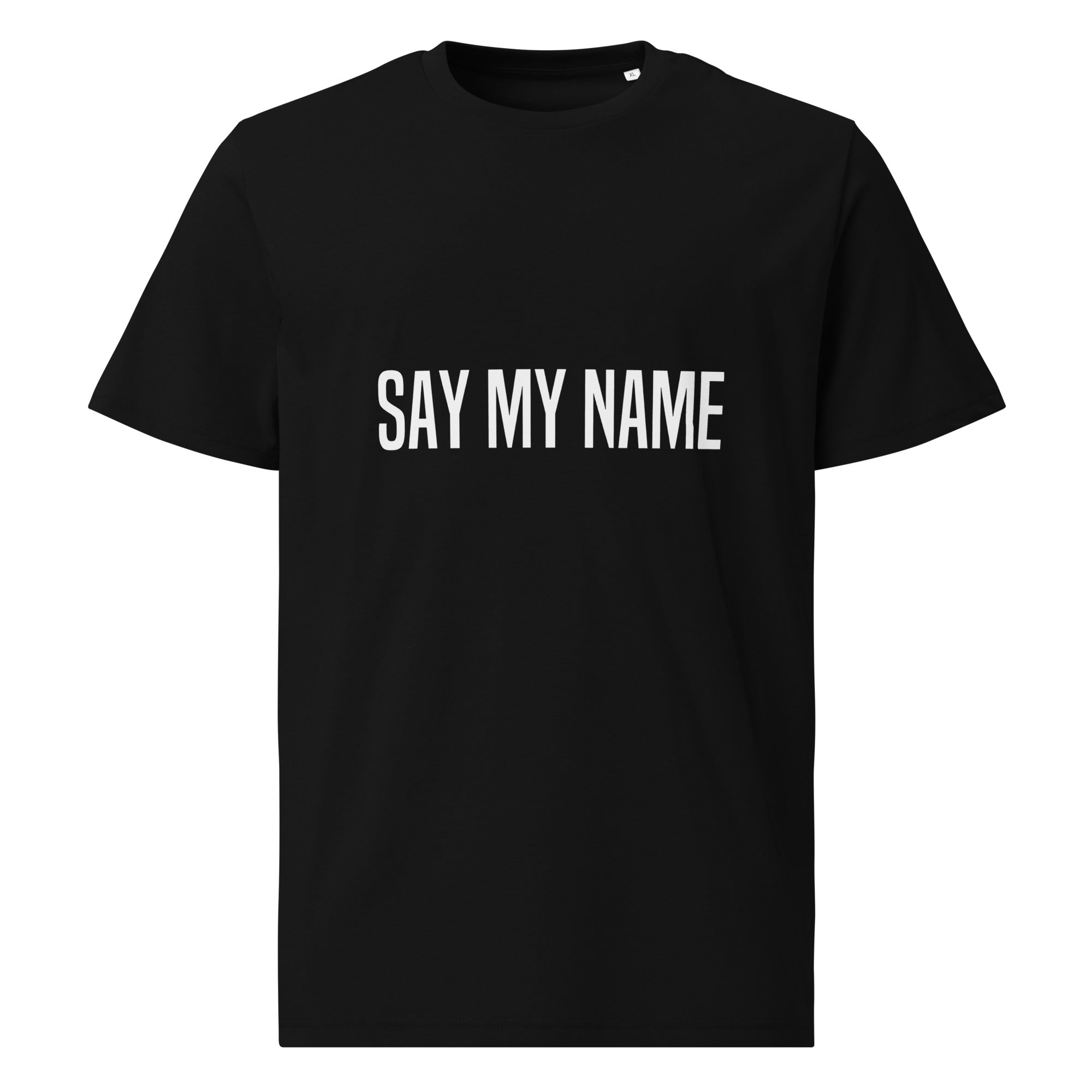 T-SHIRT CSG unisexe "SAY MY NAME" noir