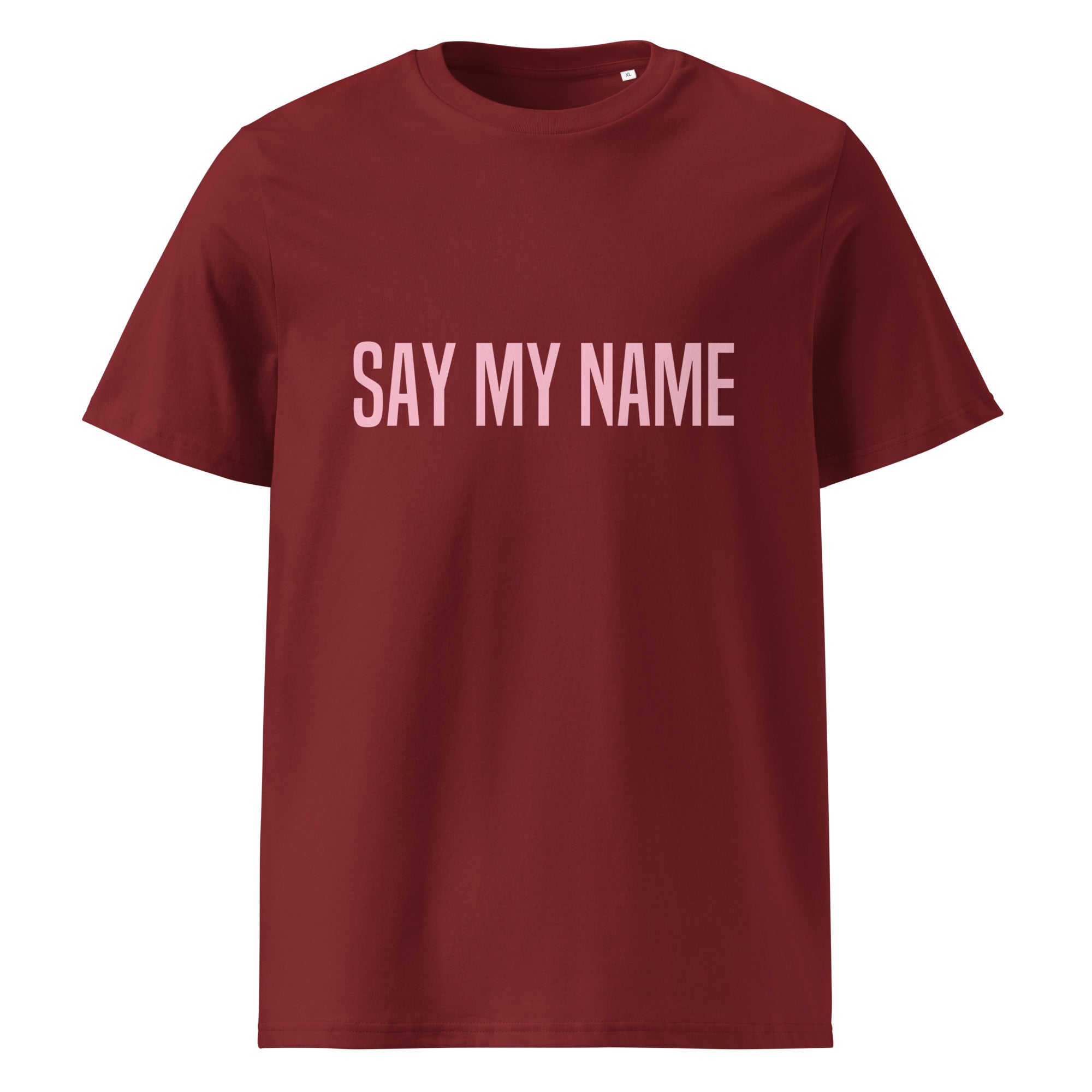 T-SHIRT SUMMER Burgundy CSG Unisexe "SAY MY NAME"