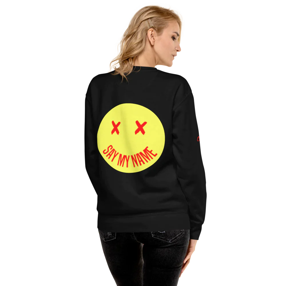 SWEATSHIRT CSG Unisex SMILEY “SAY MY NAME”