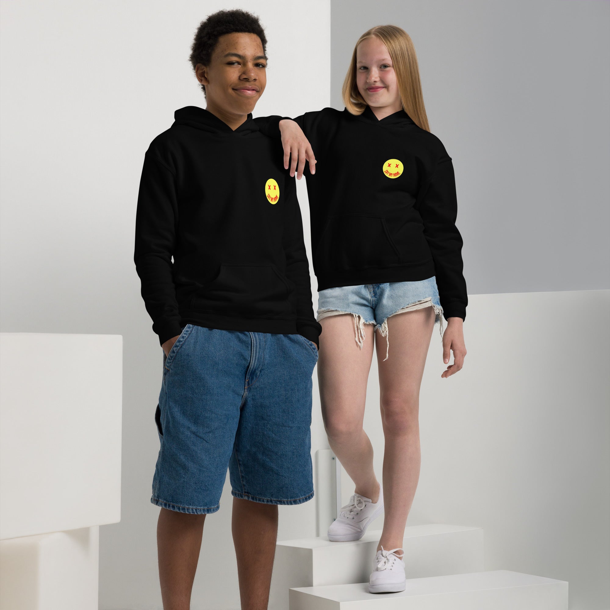 HOODIE unisexe pour ado SMILEY "SAY MY NAME"