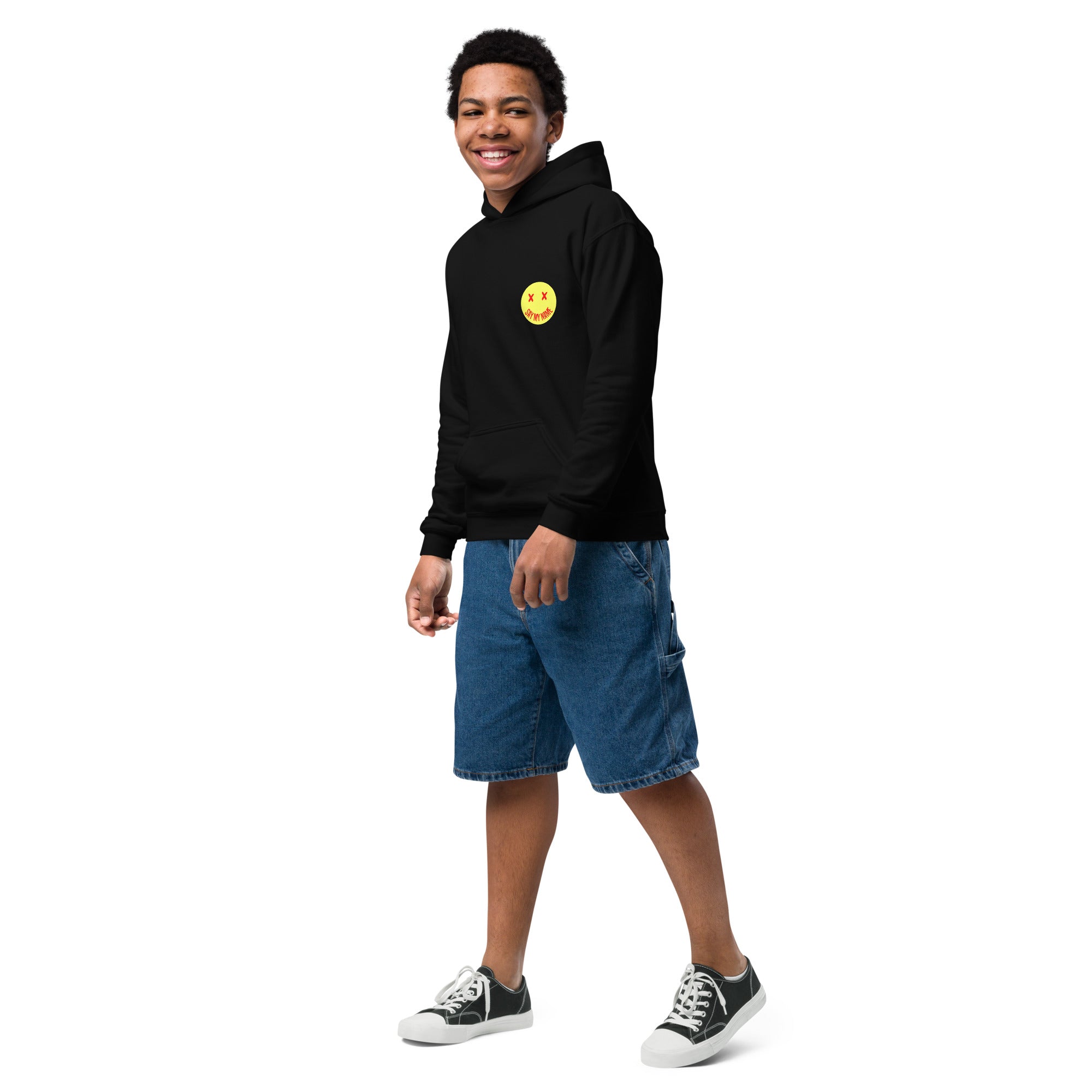 HOODIE unisexe pour ado SMILEY "SAY MY NAME"