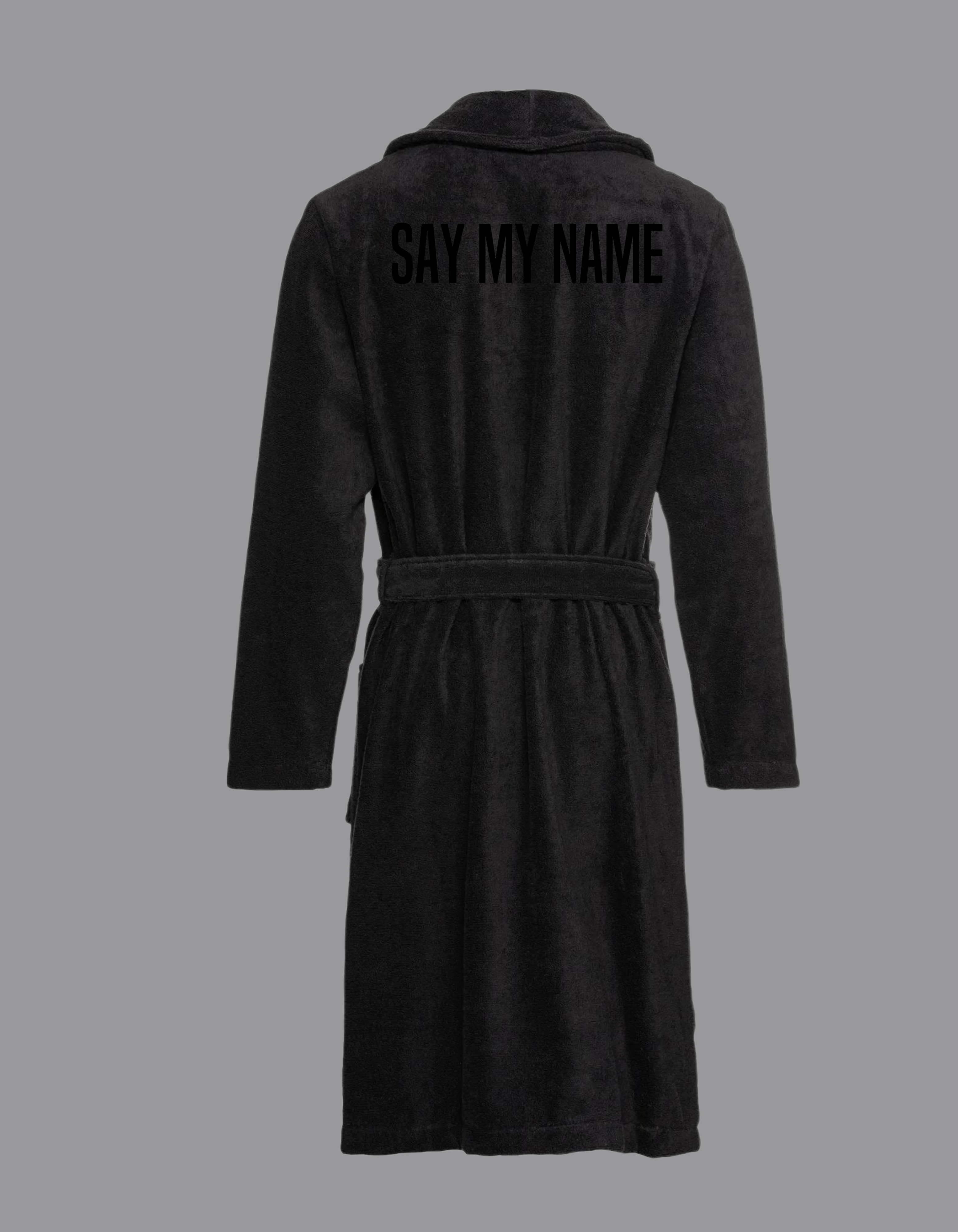 PEIGNOIR de bain Unisexe  CSG  BLACK NOIR "SAY MY NAME"
