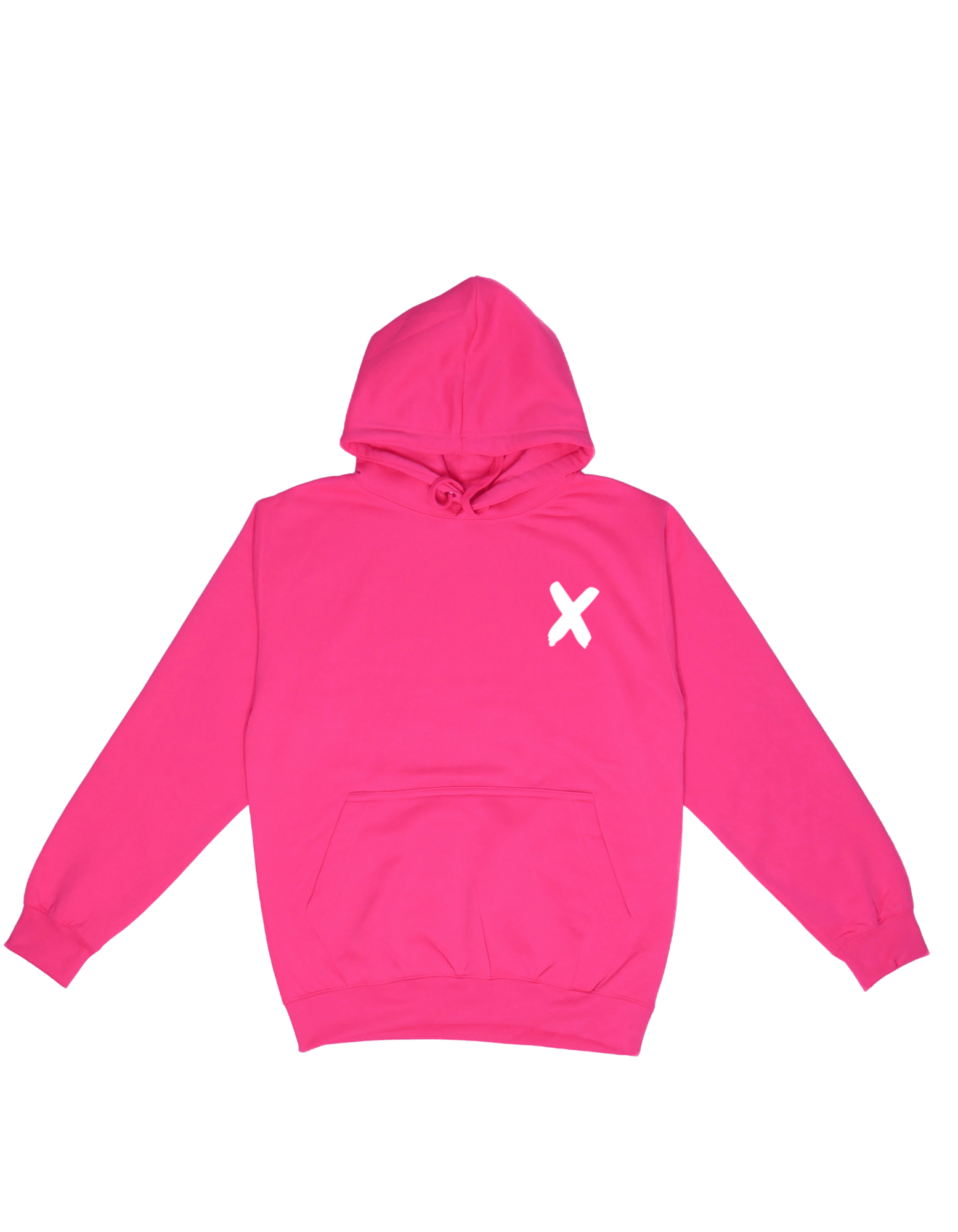 Hoodie Just Fluo rose recto(blanc).png