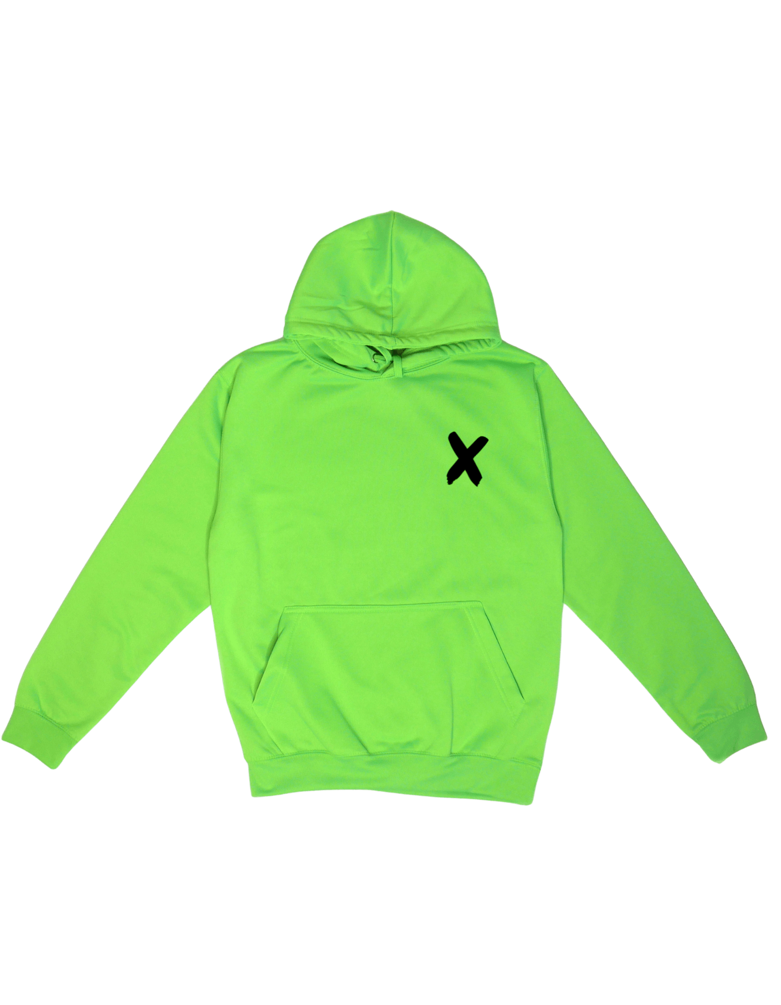 Hoodie Just Fluo recto vert recto(noir).