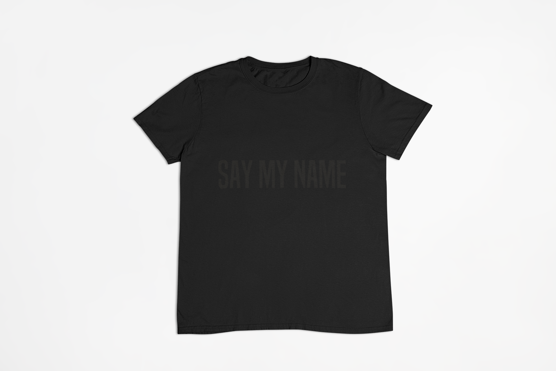 Oversized T-SHIRT CSG Woman BLACK NOIR "SAY MY NAME"