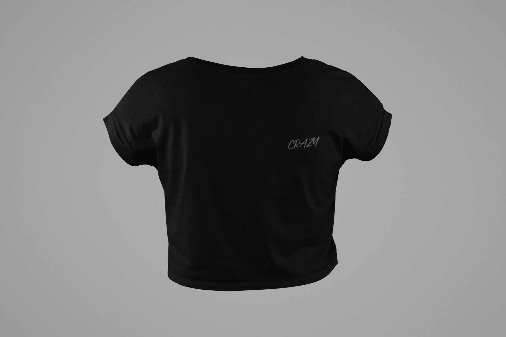 CSG BLACK NOIR "SAY MY NAME" Crop T-SHIRT