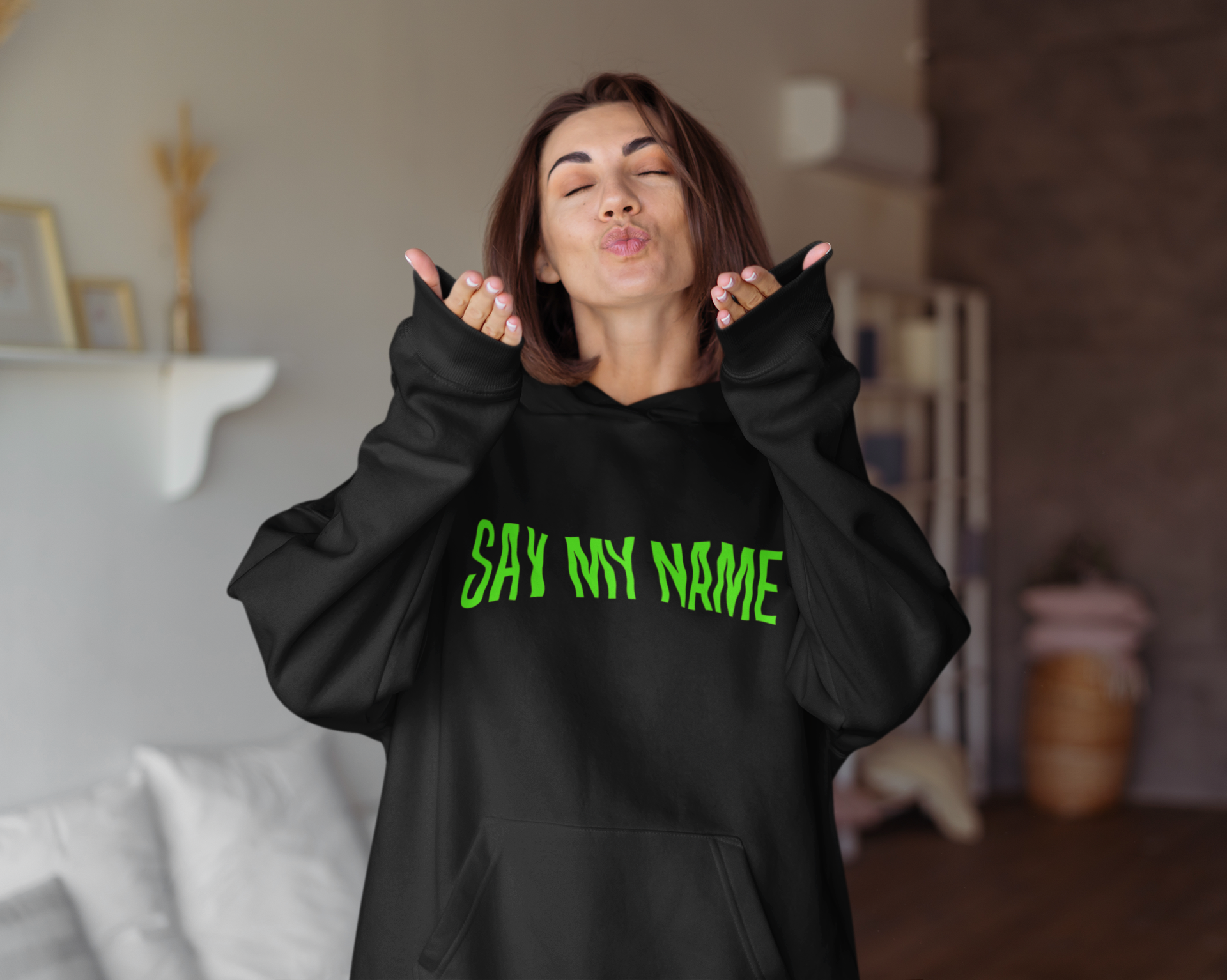 CSG-HOODIE VOOR Vrouw GLOW "SAY MY NAME"