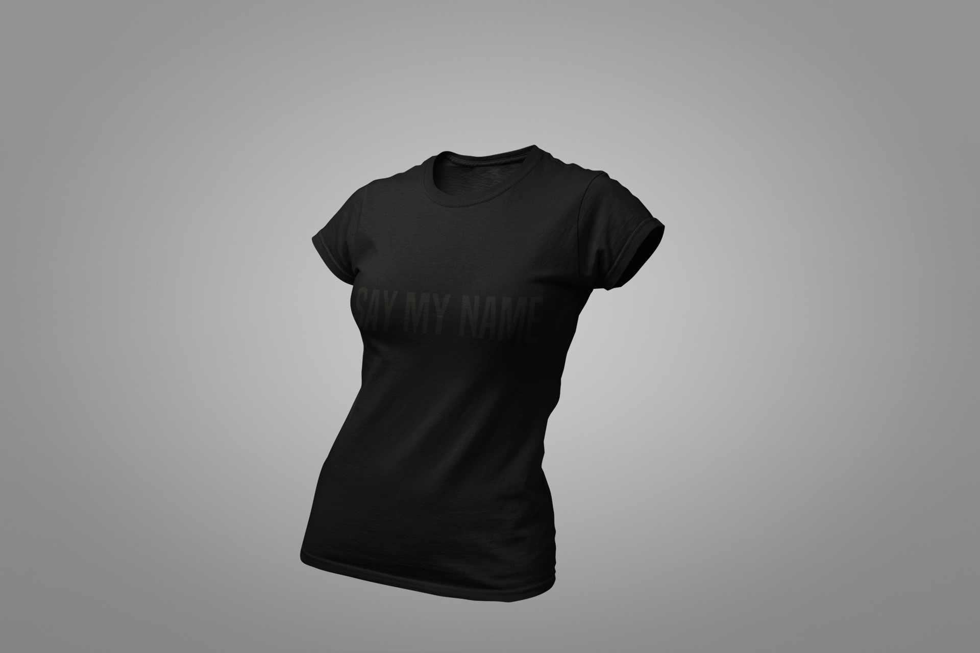 T-SHIRT CSG Dames BLACK NOIR "SAY MY NAME"