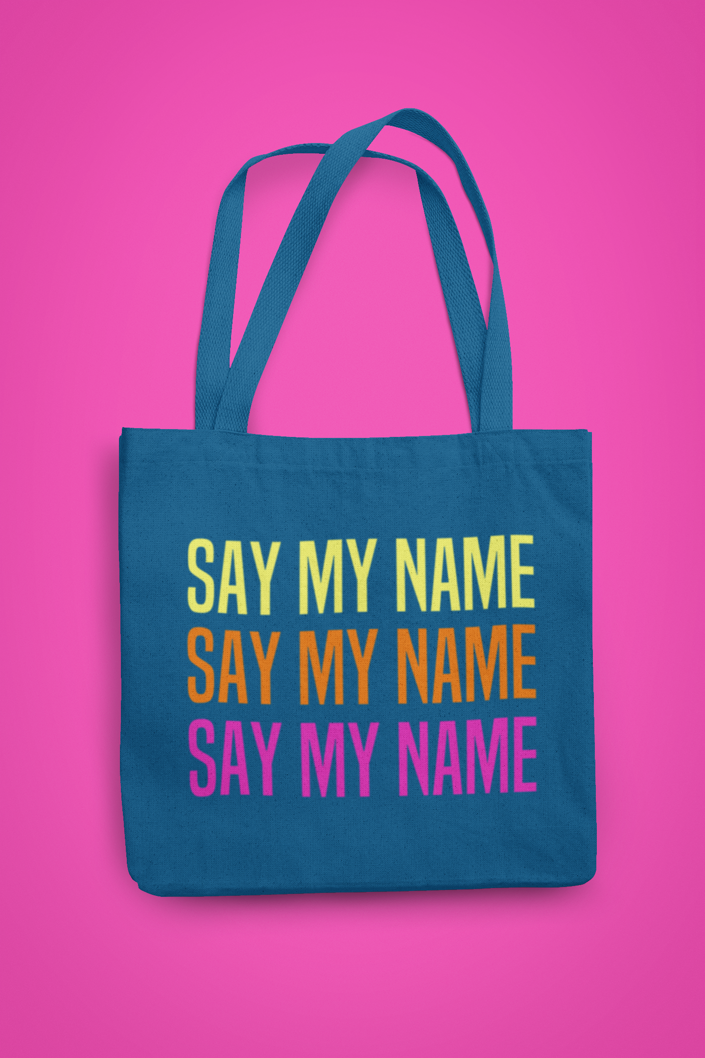 CSG Jeans  Fluo CSG "SAY MY NAME" Tote bag