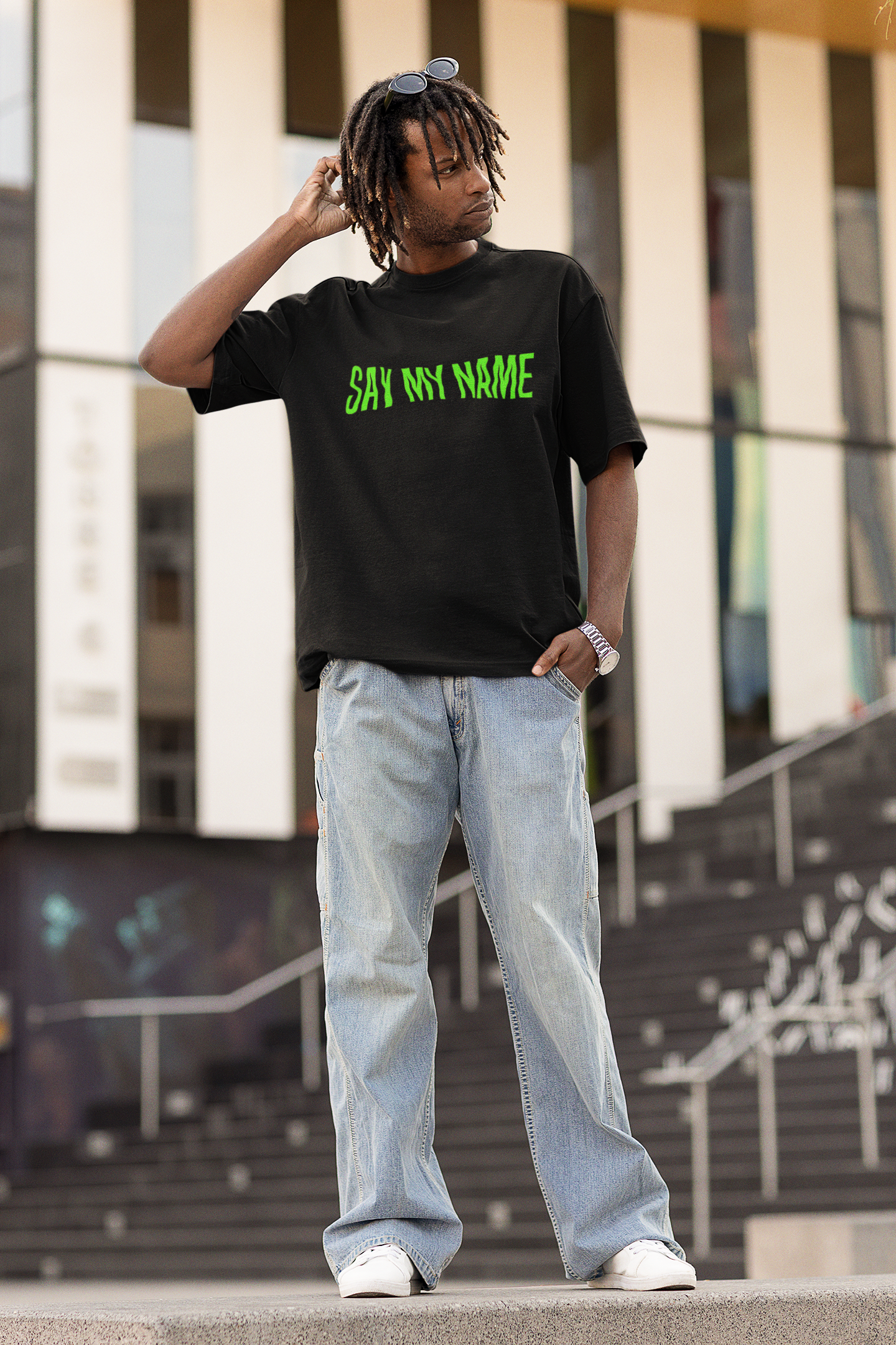 CSG-HOODIE VOOR Heren GLOW "SAY MY NAME"