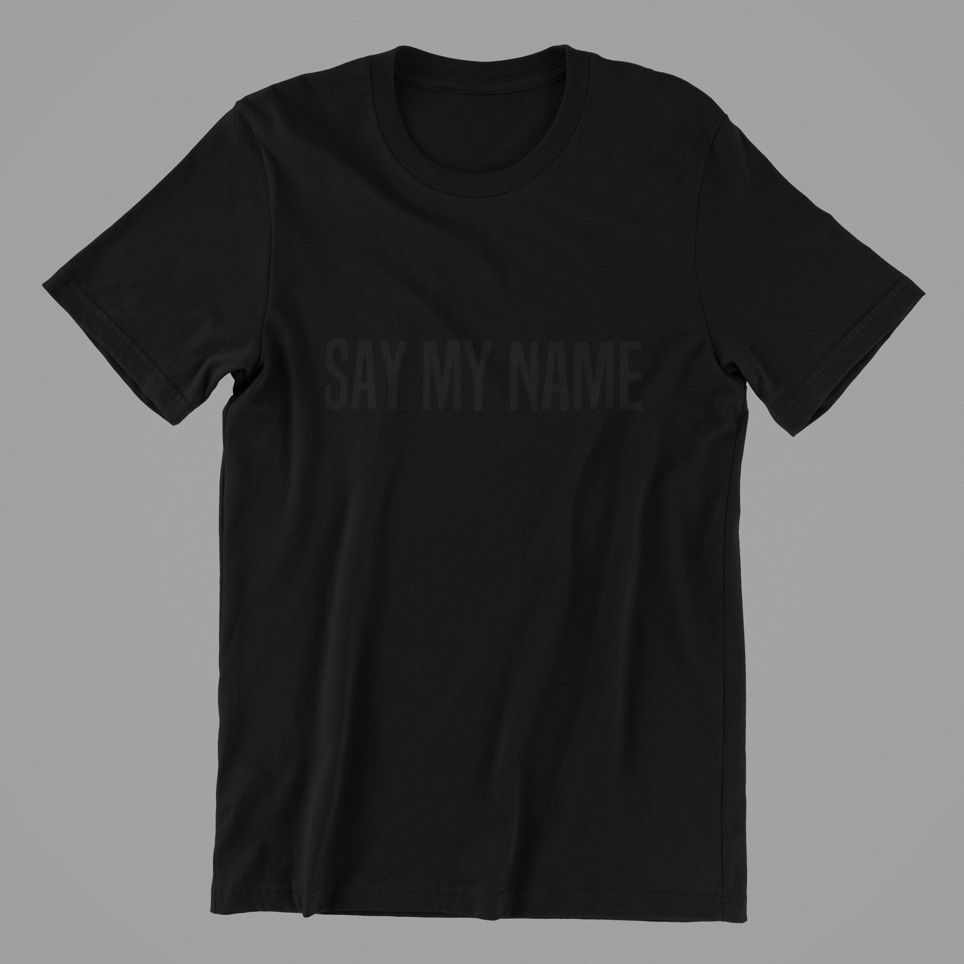 Oversized T-SHIRT CSG Man BLACK NOIR "SAY MY NAME"