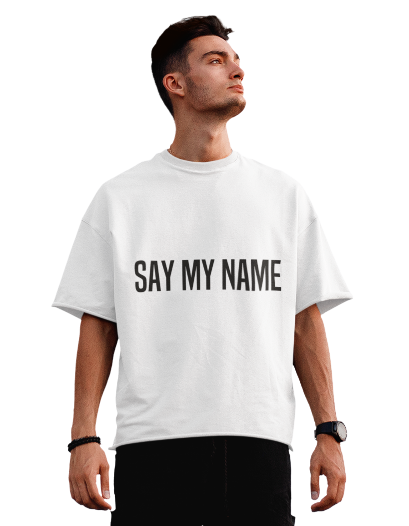 T-Shirt oversized CSG Homme "SAY MY NAME"