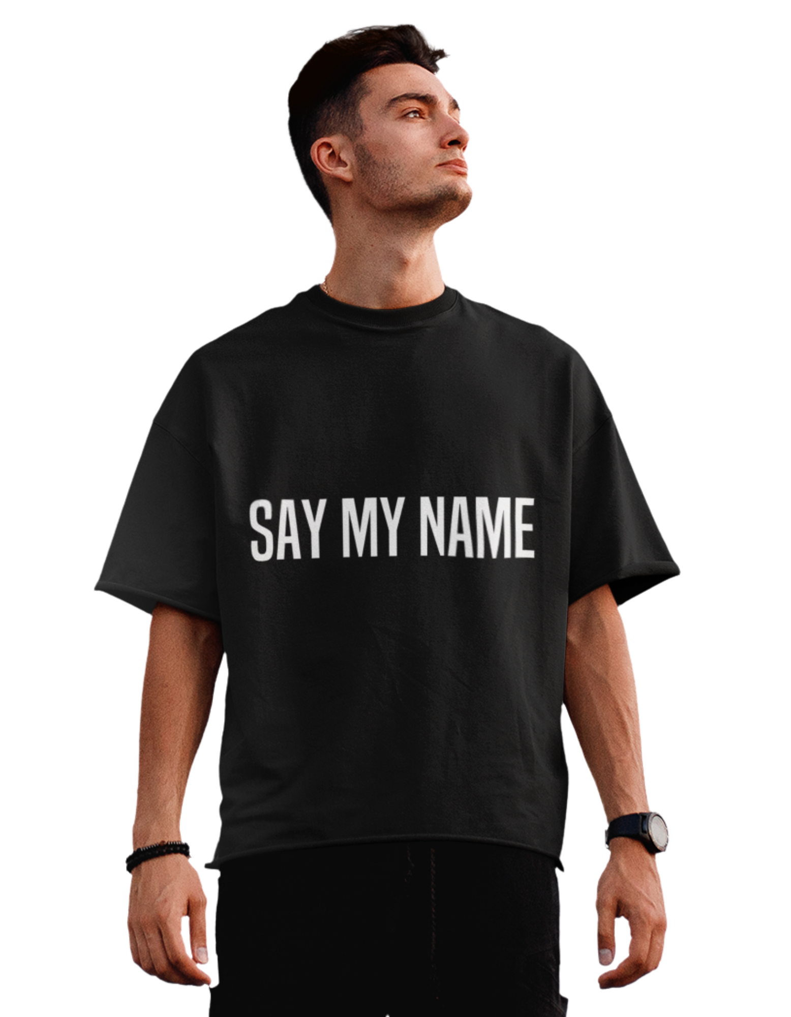 Oversized CSG "SAY MY NAME " T-shirt voor heren